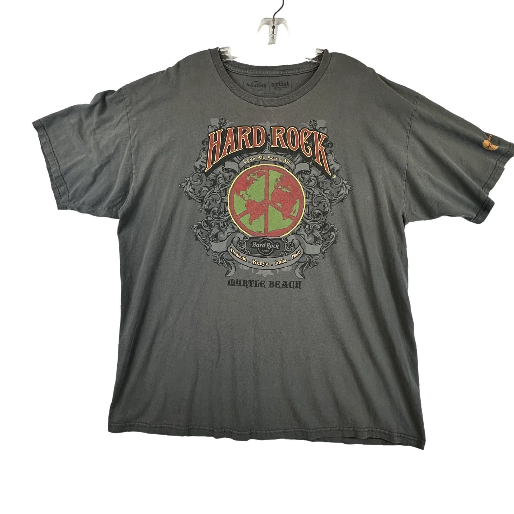 Hard Rock Cafe Hard Rock Cafe John Lennon Shirt Mens XL Gray Short Sleeve Crew Neck Graphic Print Vintage: No Music Rock Peace Size US XL / EU 56 / 4 - 2 Thumbnail