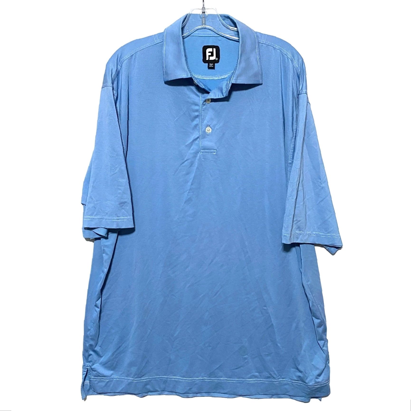 Footjoy Footjoy Polo Mens XL Blue Striped Polo Athleisure Casual Activewear Golf Shirt Mens XL Blue Striped Footjoy Polo Size US XL / EU 56 / 4 - 2 Thumbnail