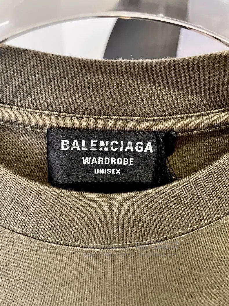 Balenciaga Balenciaga LOGO Letter Coke Embroidered Loose Round Neck C Size US XXS / EU 40 - 3 Thumbnail