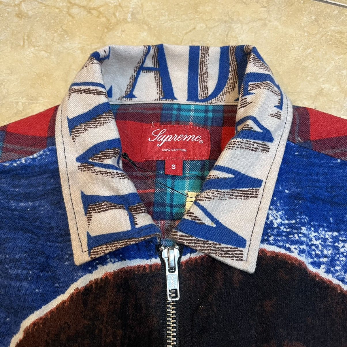 Supreme SS18 Supreme Martin Luther King MLK Zip Up Flannel Shirt Size US S / EU 44-46 / 1 - 4 Thumbnail
