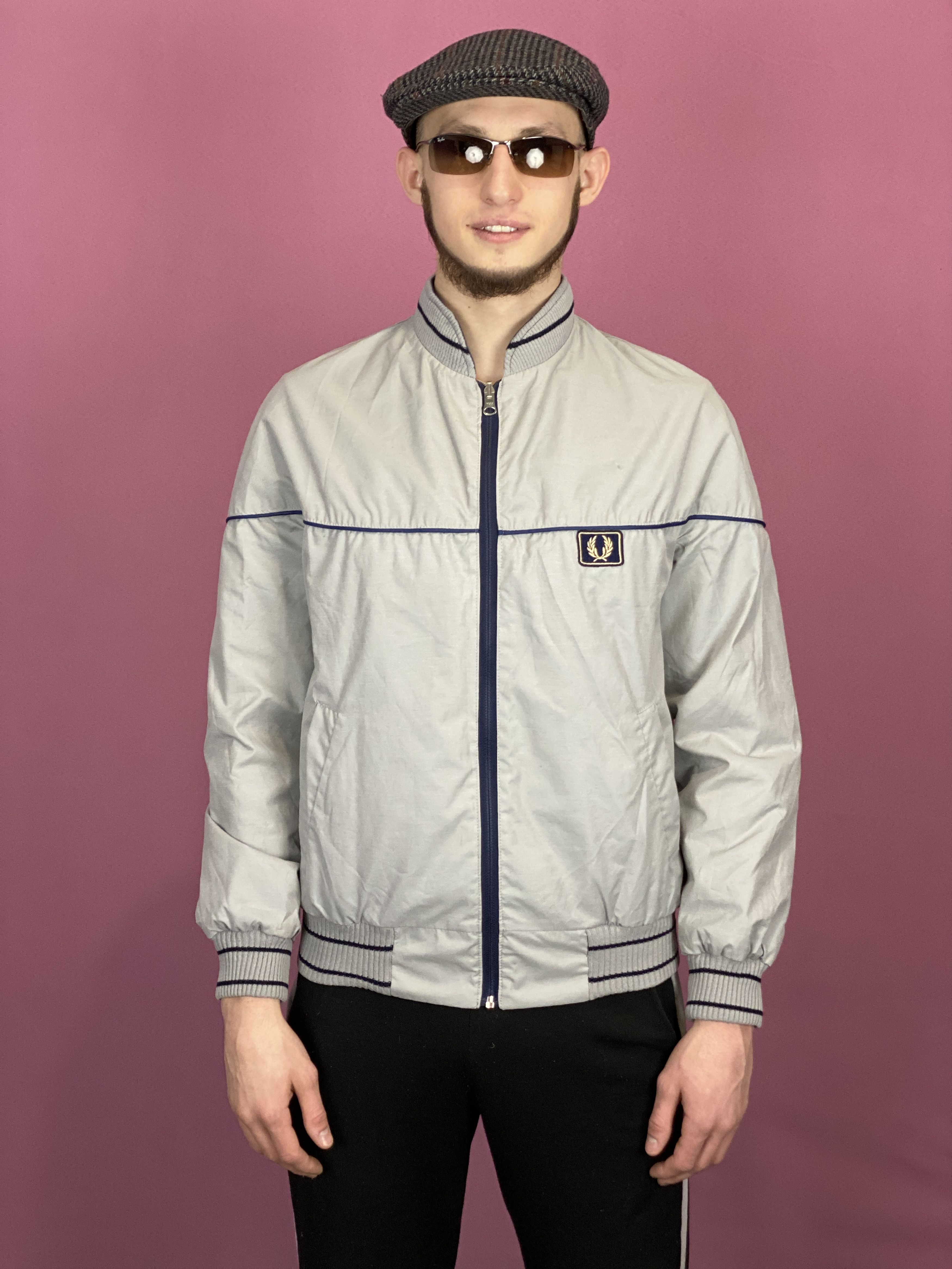 Fred Perry × Vintage 90s Fred Perry Vintage Men's Bomber Reversible Jacket Size US M / EU 48-50 / 2 - 2 Thumbnail