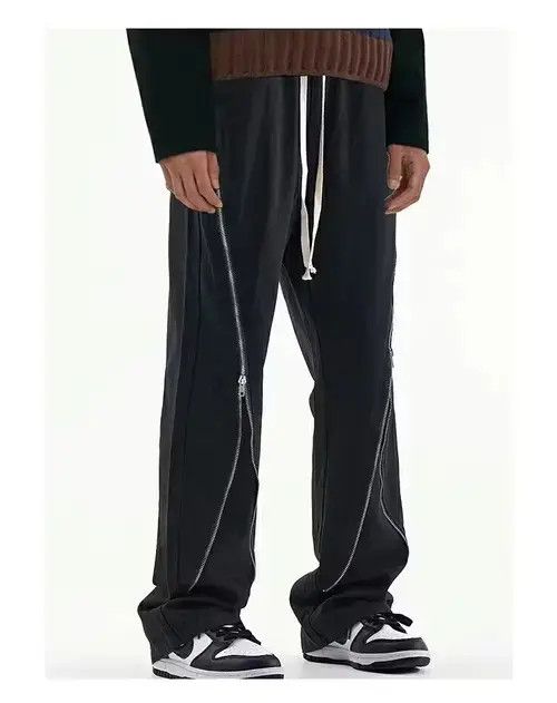 Designer × Vintage utility zipper baggy flared pants Size US 32 / EU 48 - 2 Thumbnail