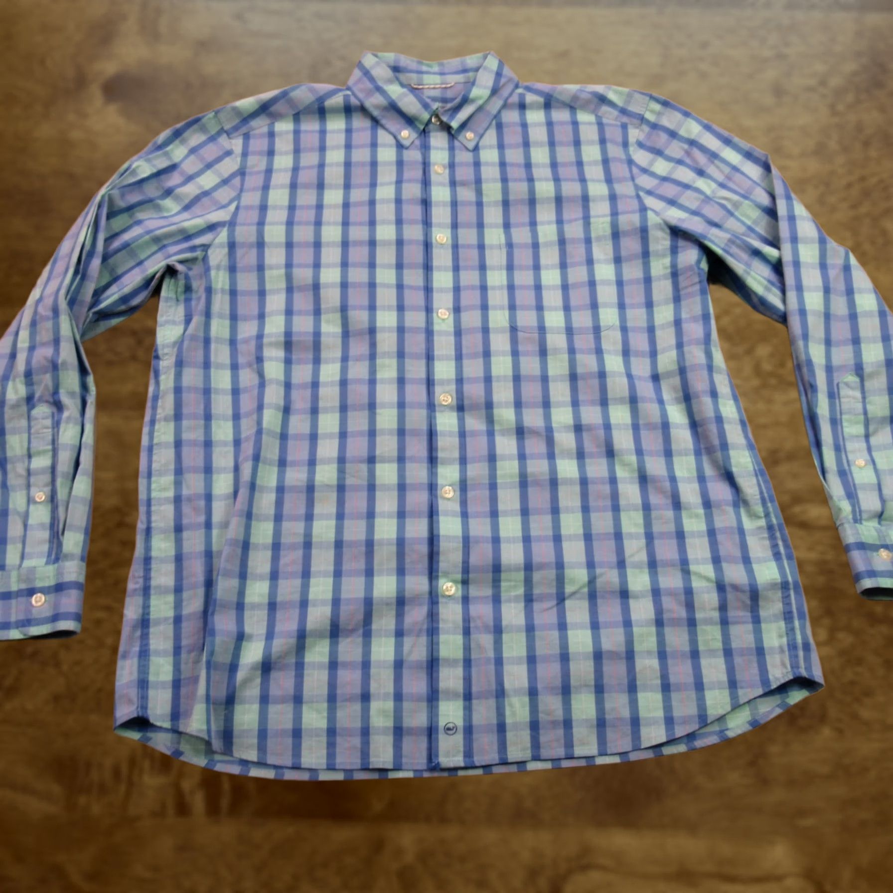 Vineyard Vines Vineyard Vines Button Front Shirt Mens Large Long Sleeve Plaid Casual Size US L / EU 52-54 / 3 - 1 Thumbnail