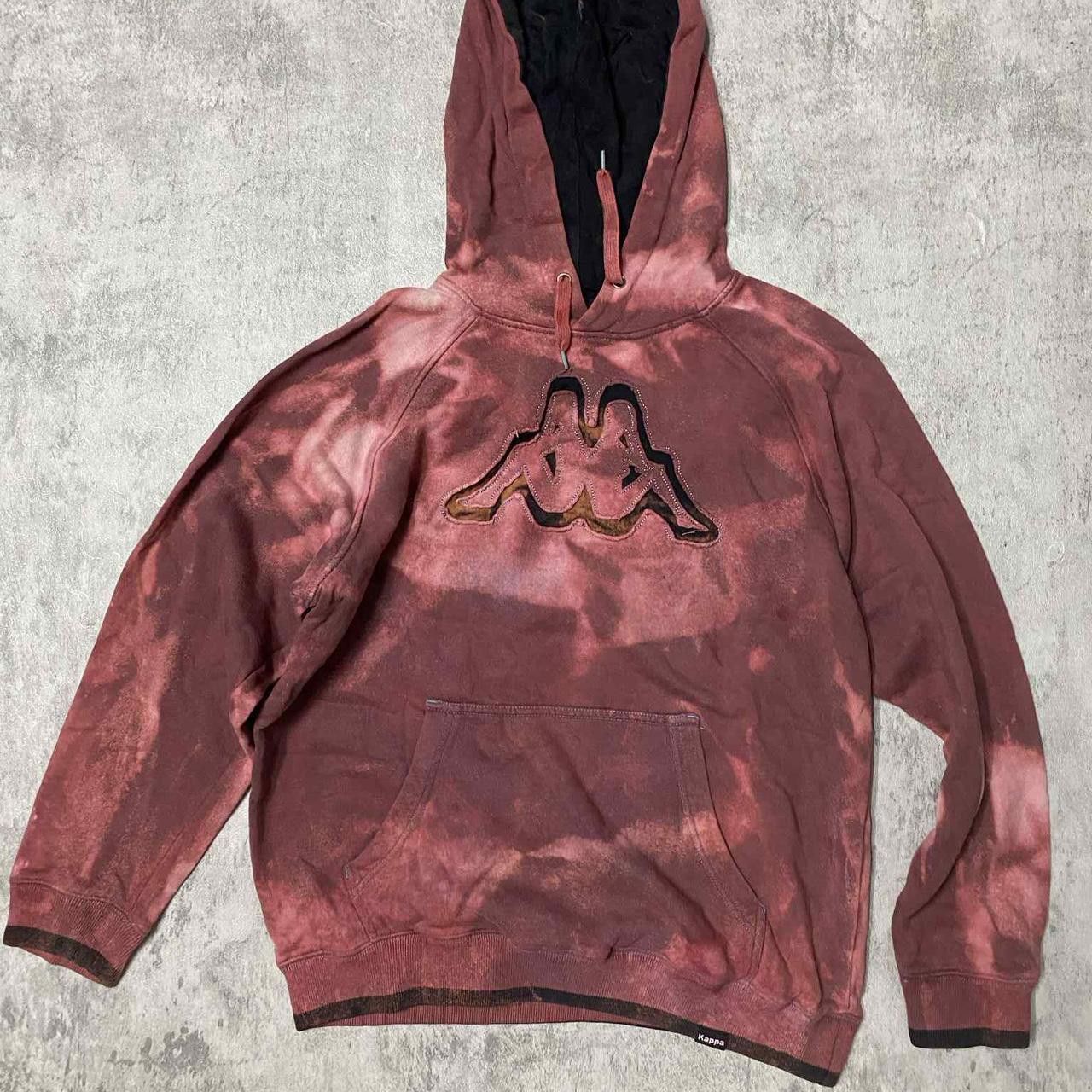 Kappa Burgundy Kappa hoodie with a unique tie-dye effect Size US S / EU 44-46 / 1 - 1 Thumbnail