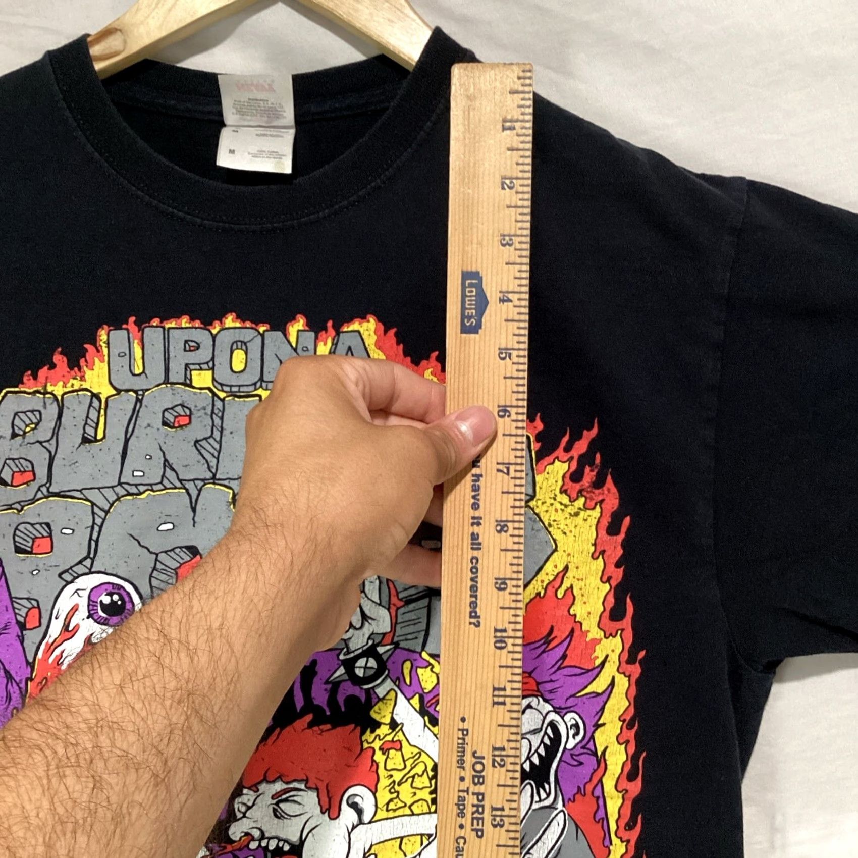 Fruit Of The Loom VINTAGE Upon A Burning Body Shirt Mens Medium Black Metalcore Band Tee Dont F With Texas Size US M / EU 48-50 / 2 - 7 Thumbnail