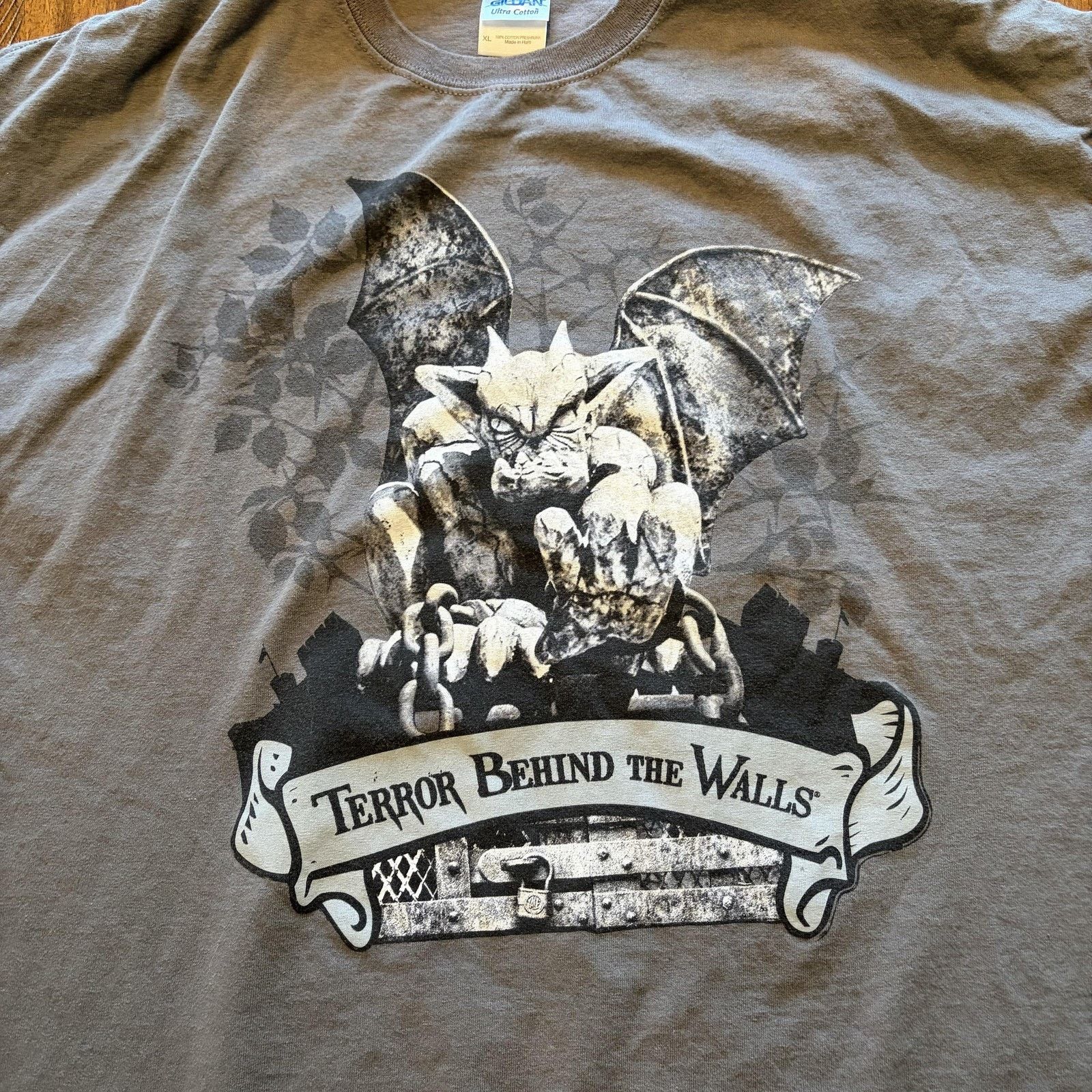 Gildan Terror Behind The Walls Shirt Mens XL Gargoyle Philadelphia Size US XL / EU 56 / 4 - 3 Thumbnail