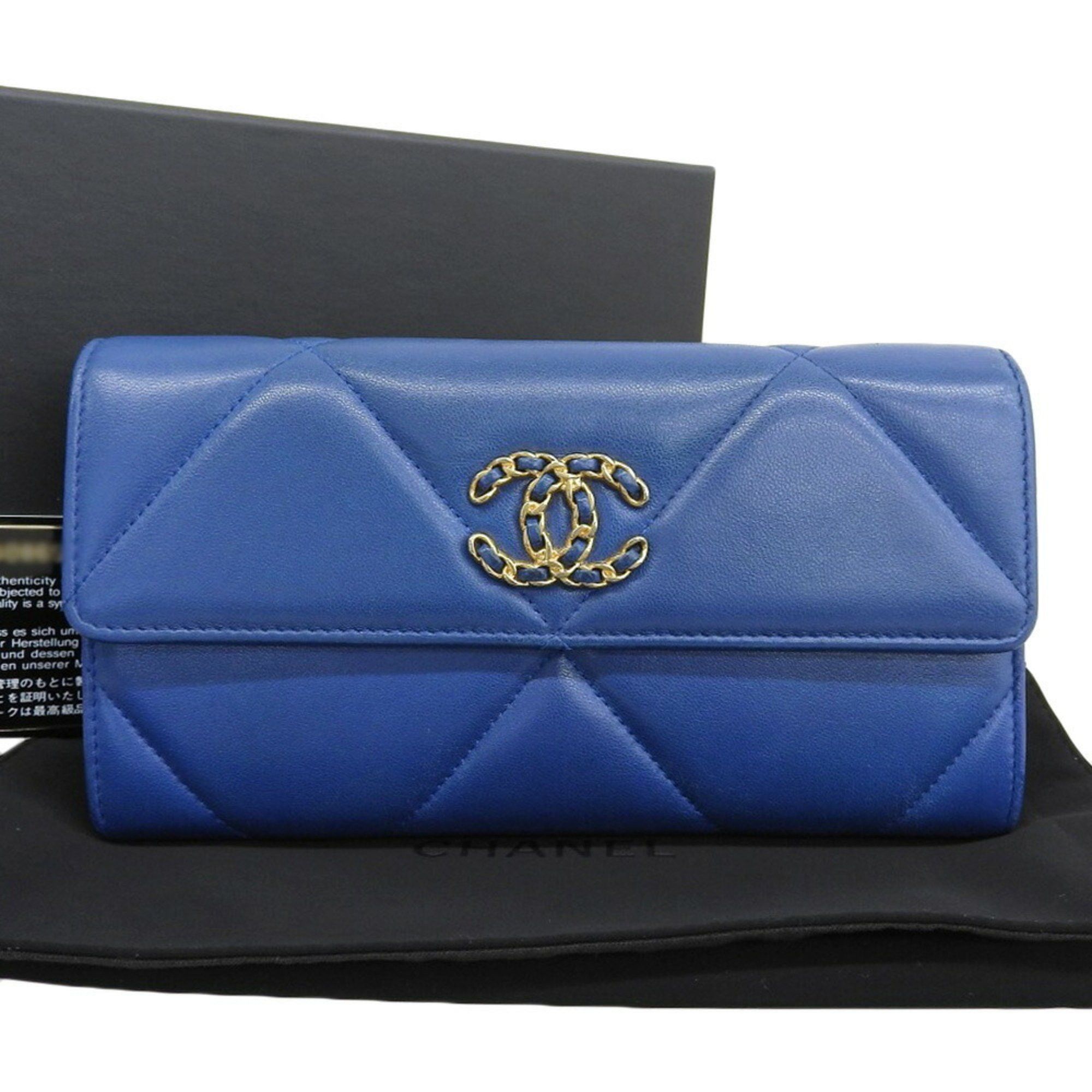 Chanel Chanel 19 Long Flap Wallet AP0955 with sticker 30 series long wallet Coco mark Size ONE SIZE - 1 Thumbnail