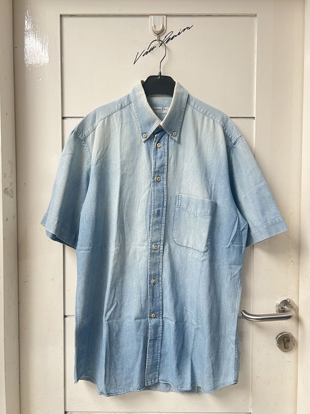 Christian Dior Monsieur Christian Dior Boutique Paris Hedi Slimane Denim Shirt Size US L / EU 52-54 / 3 - 1 Thumbnail