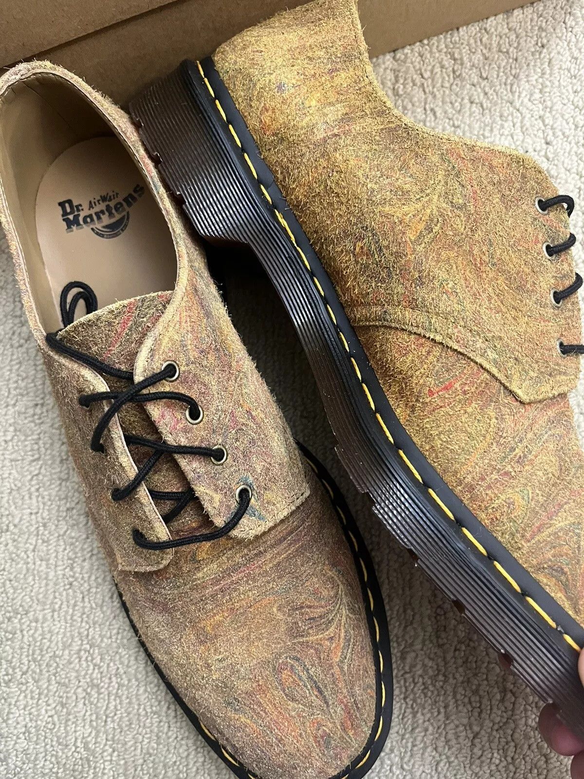 Dr. Martens DR. MARTENS THE SMITHS MARBLED SUEDE SHOES Size US 9 / EU 42 - 8 Thumbnail