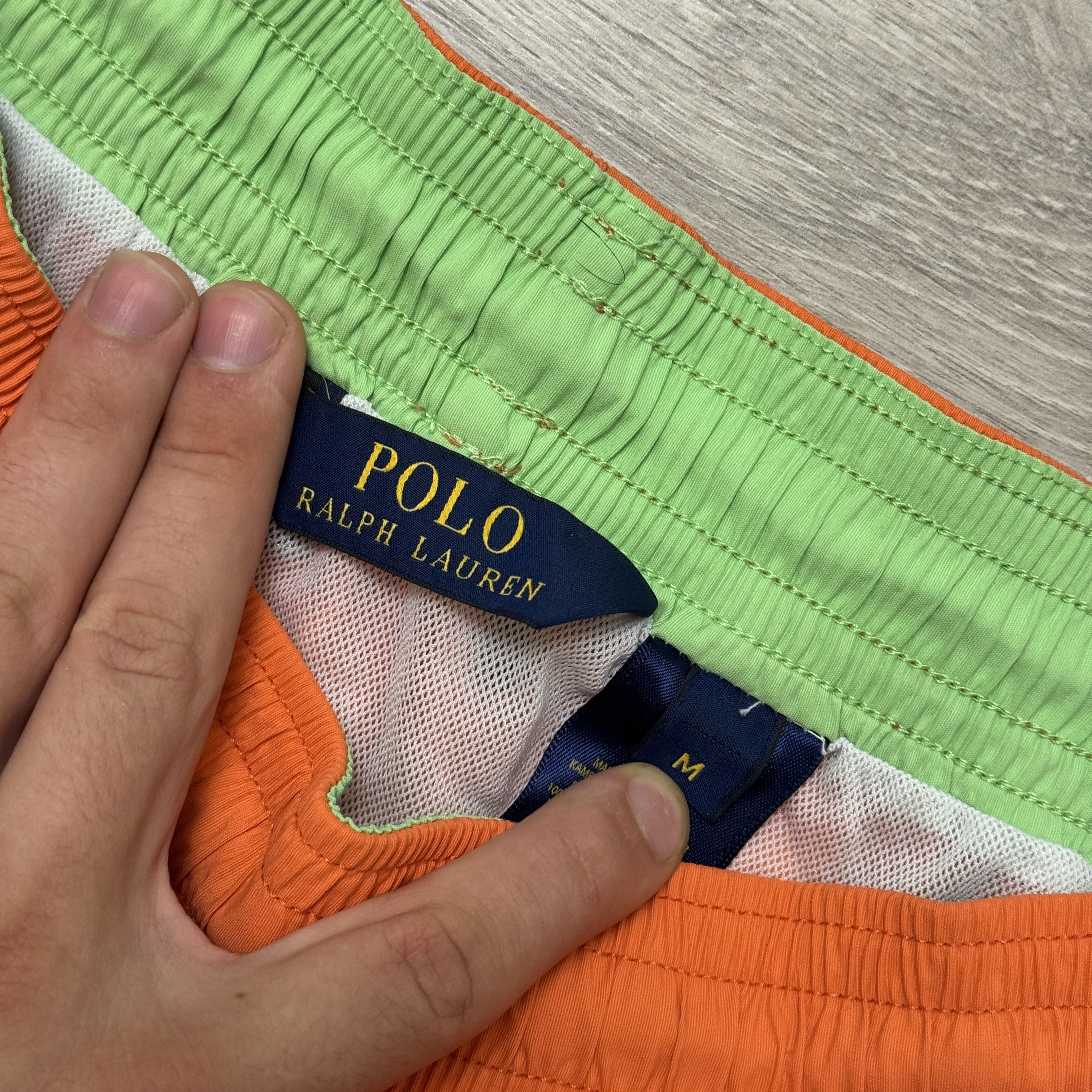 Polo Ralph Lauren Polo Ralph Lauren Neylon Traveler Swim Shorts Orange Lime Size US 32 / EU 48 - 5 Thumbnail