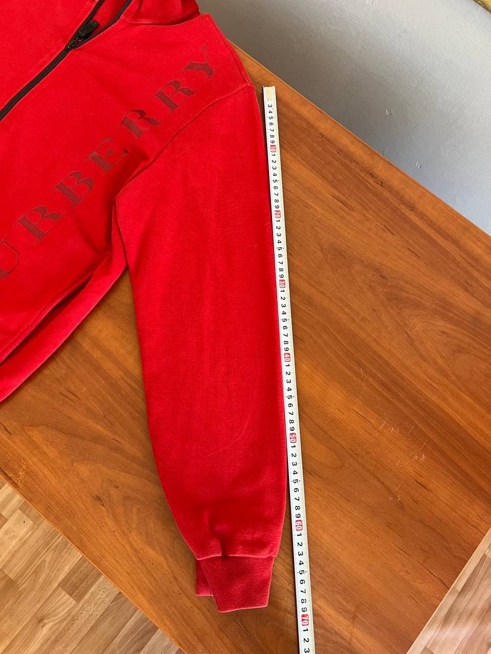Burberry BURBERRY SPORT RED CASUAL MENS FULL ZIP BIG LOGO SWEATSHIRT Size US XL / EU 56 / 4 - 22 Thumbnail