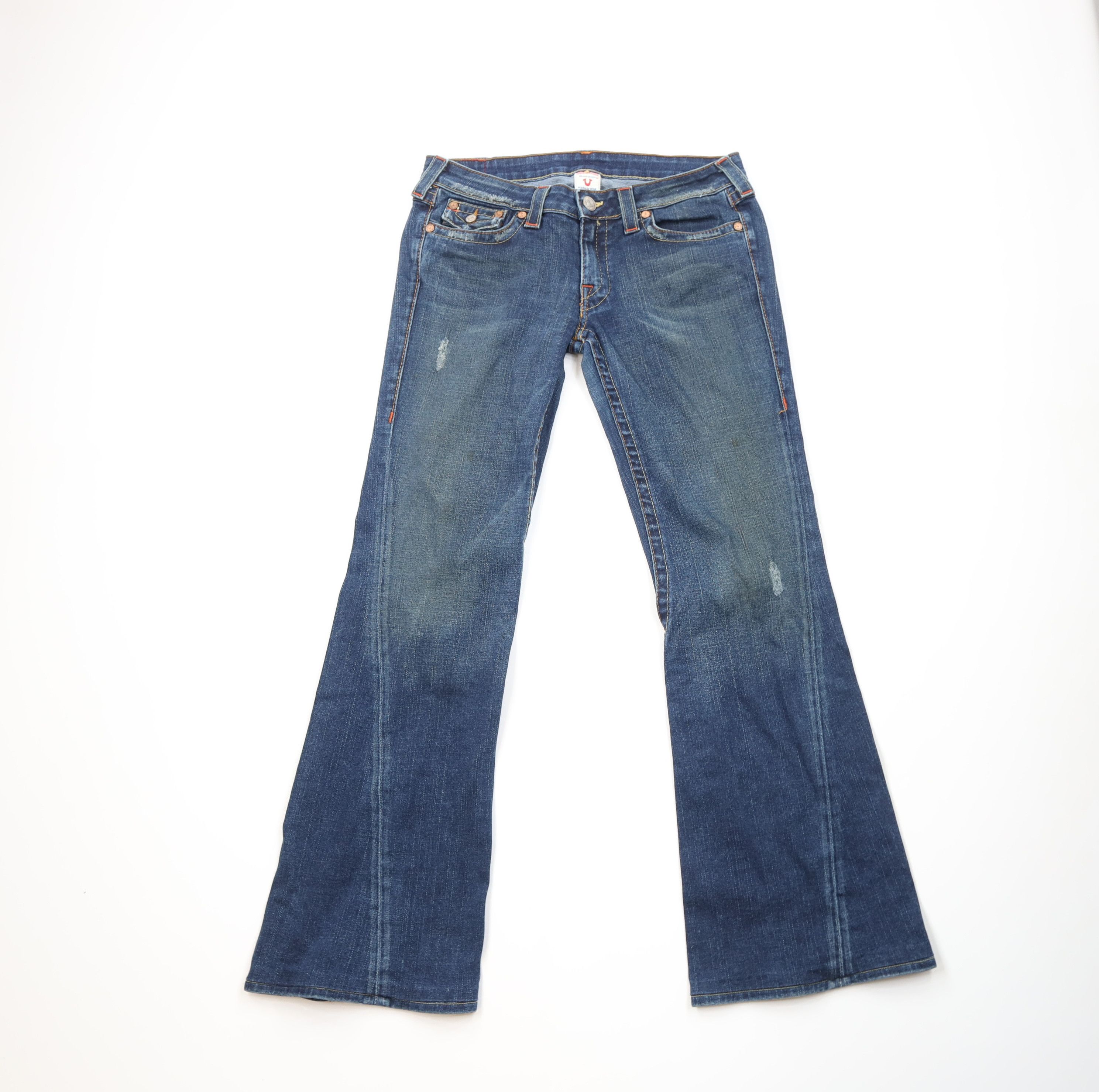 True Religion Vintage True Religion Babydoll Wide Leg Denim Jeans USA Size 31" - 1 Thumbnail