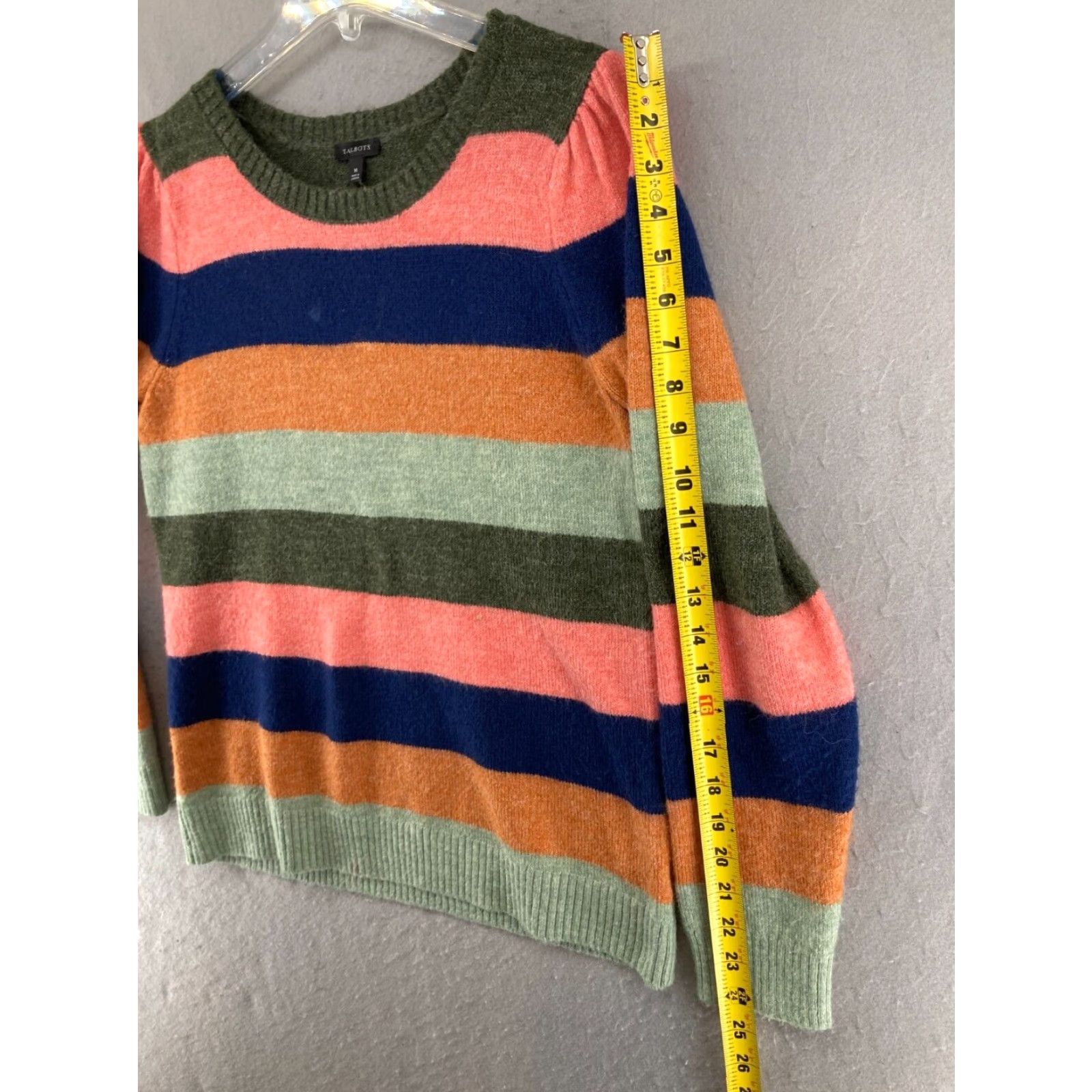Talbots Talbots Womens Sweater M Multicolor Stripes Size M / US 6-8 / IT 42-44 - 4 Thumbnail