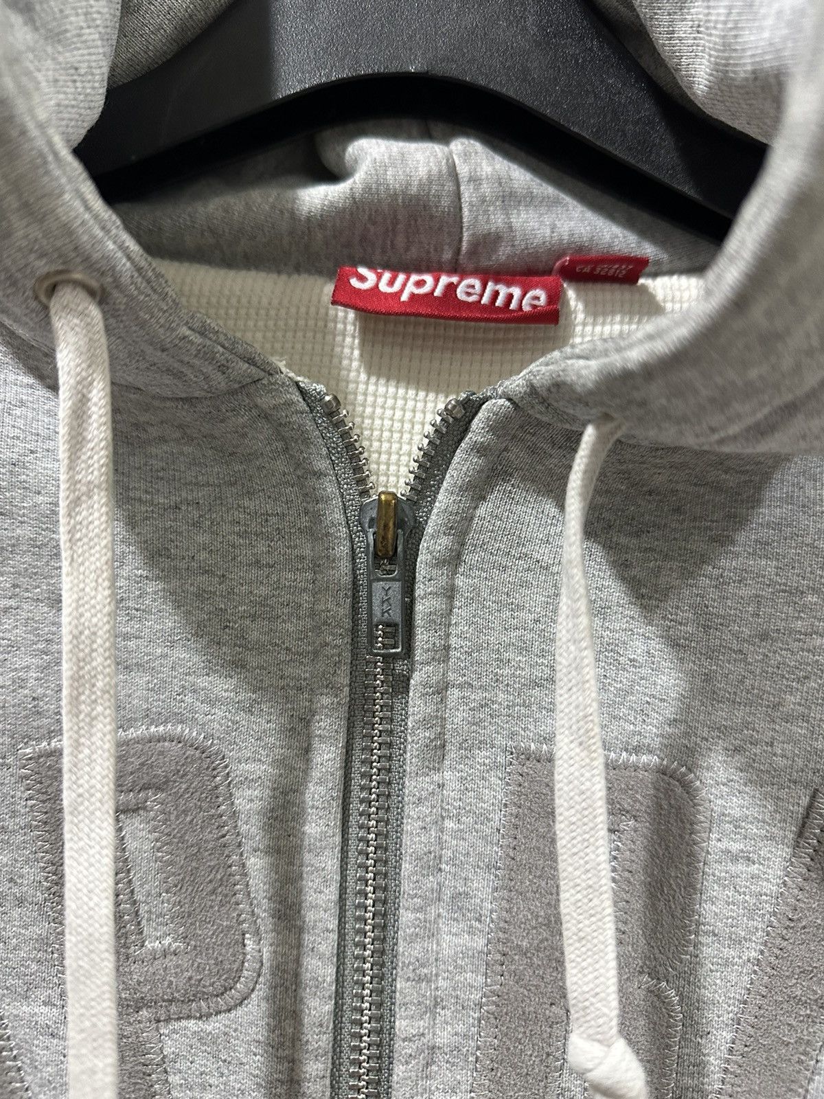 Supreme Distress Supreme Thermal Arc Logo Zipper Hoodies Size US L / EU 52-54 / 3 - 10 Thumbnail