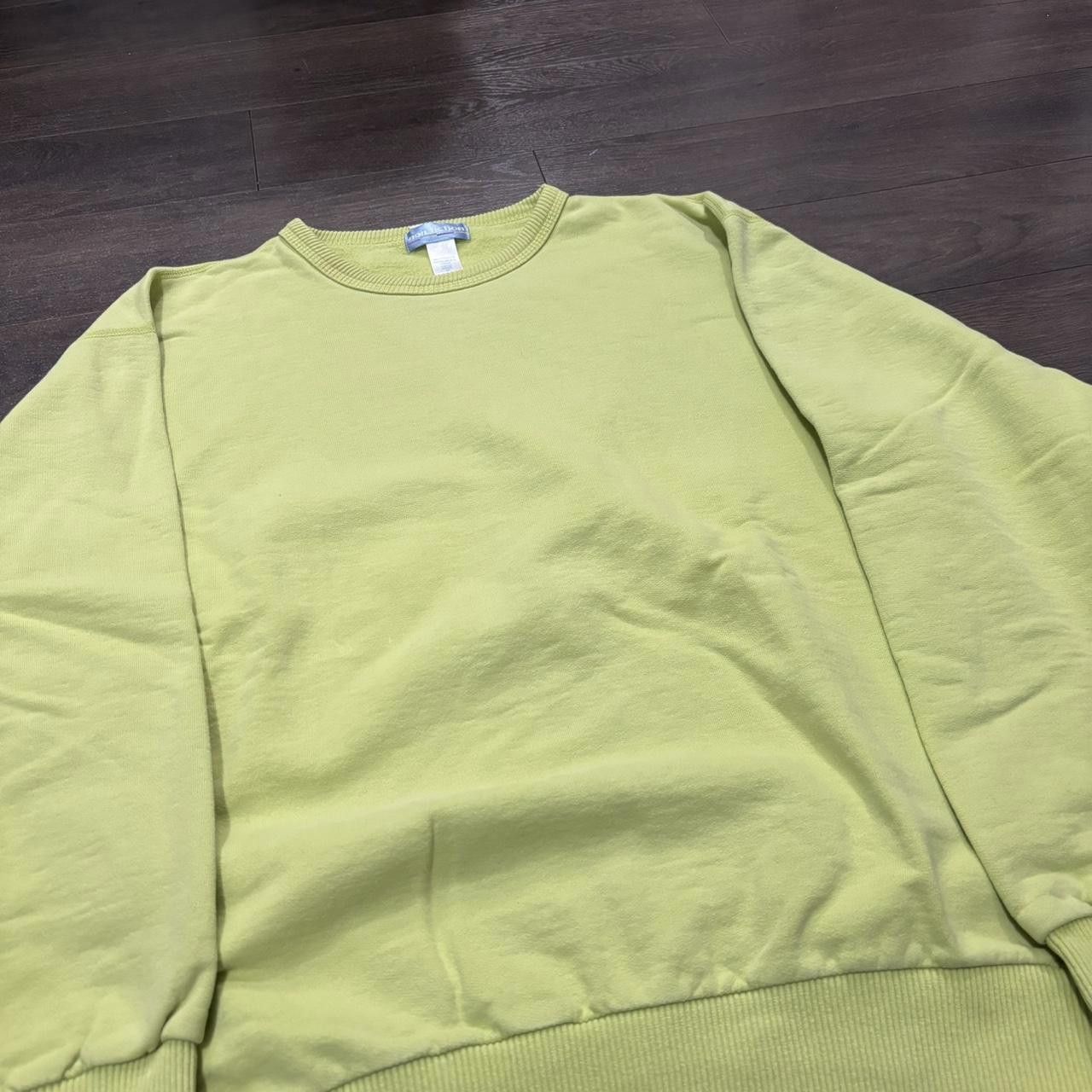 Designer vintage non fiction lime green blank crewneck sweatshirt Size US M / EU 48-50 / 2 - 2 Thumbnail