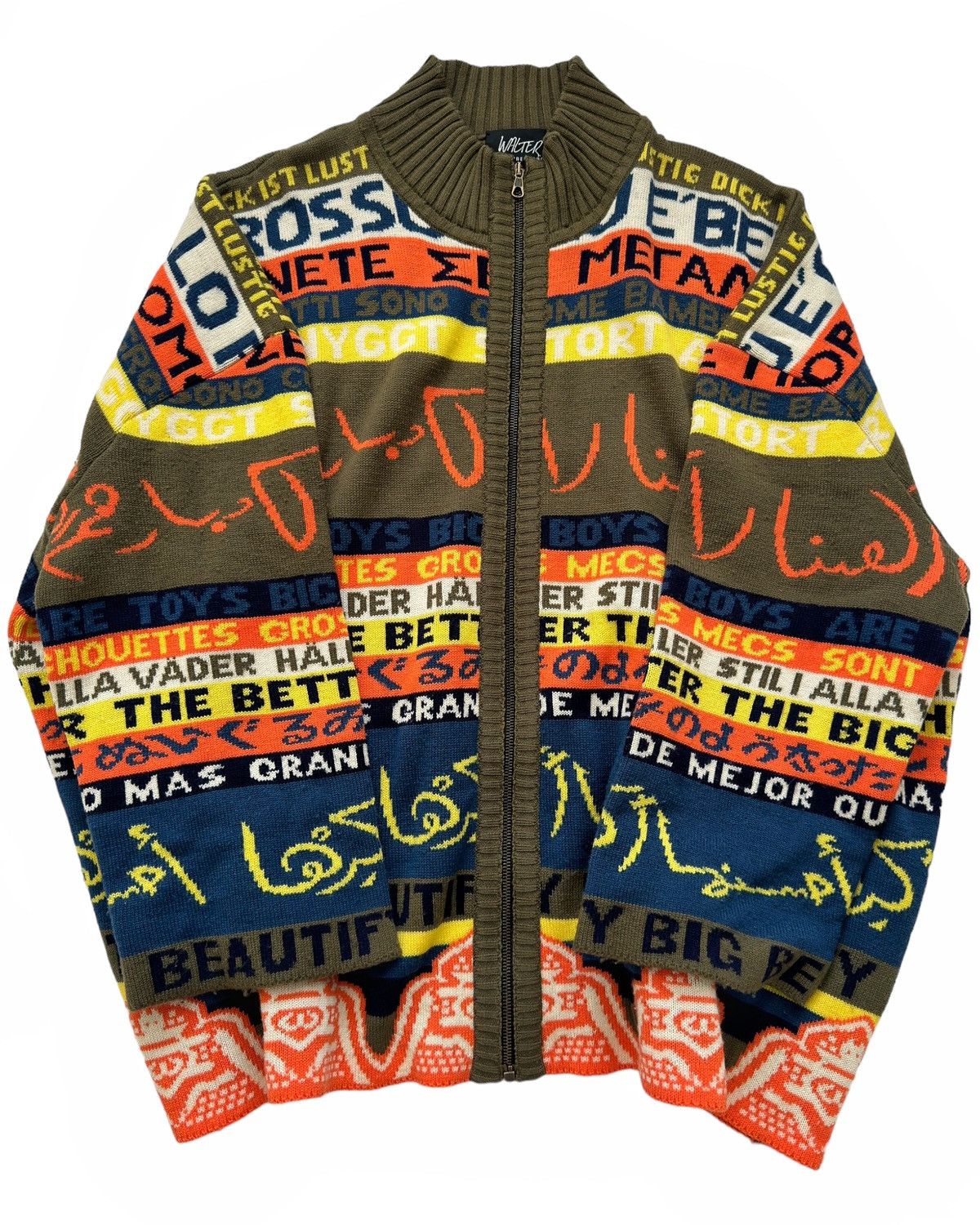 Walter Van Beirendonck 1986~ Horny Languages Oversized Knit Size US L / EU 52-54 / 3 - 3 Thumbnail
