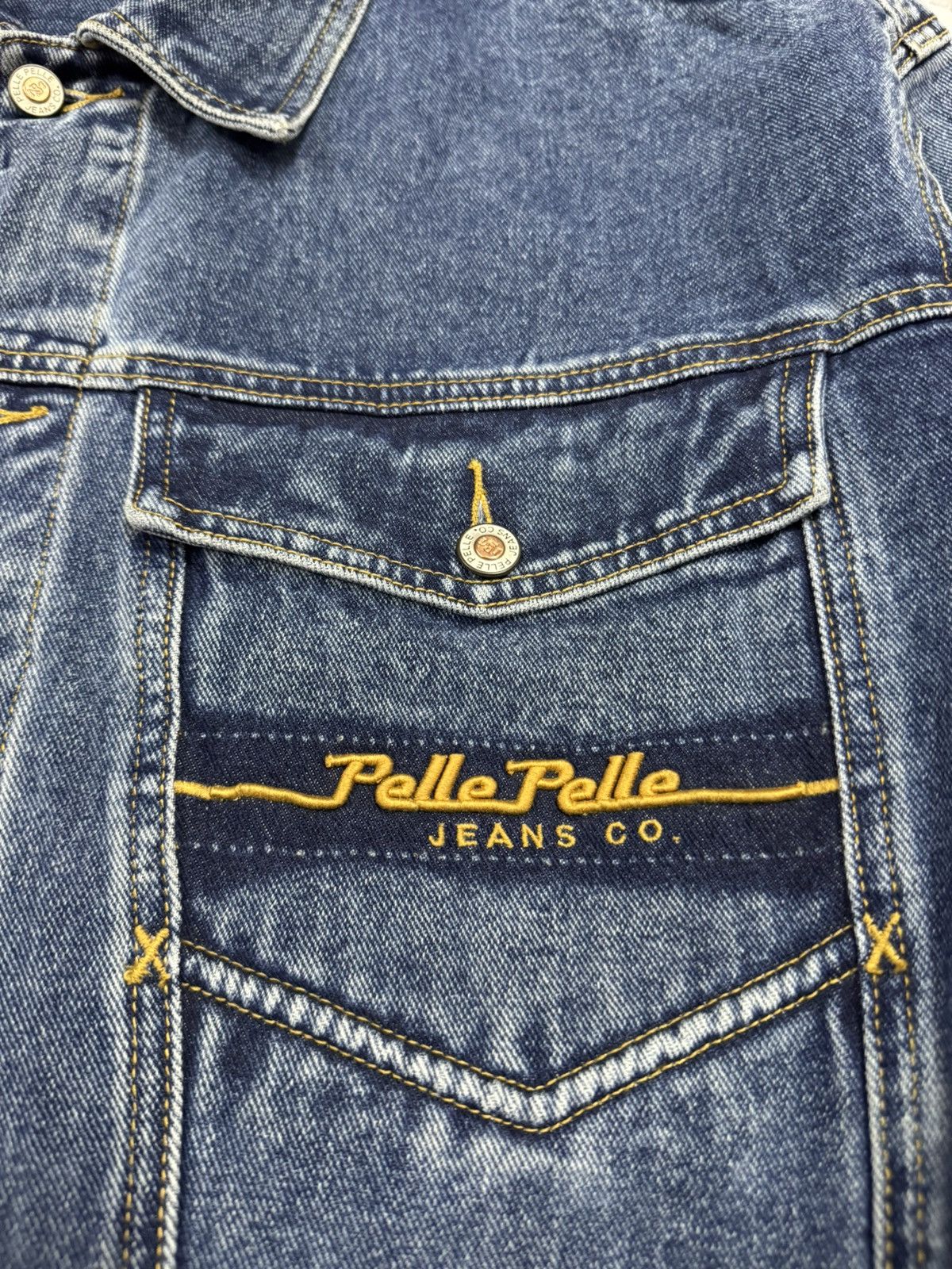 Marc Buchanan × Pelle Pelle × Vintage Vtg🔥90’s Marc Buchanan Pelle Pelle Trucker Denim Rap Style Size US M / EU 48-50 / 2 - 21 Thumbnail