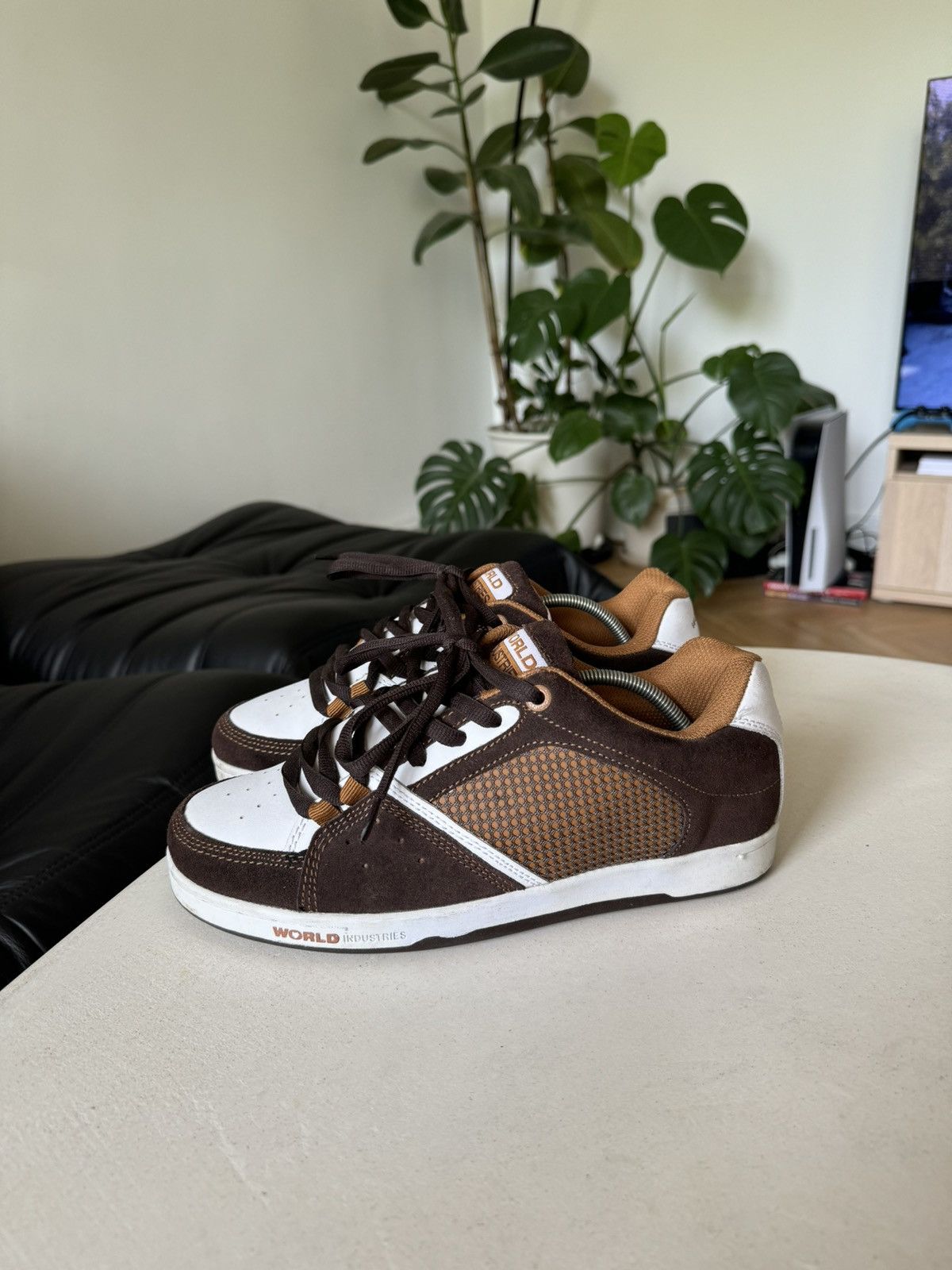 Hook-Ups Y2K Vintage World Industries Baggy Skate Shoes Rare Brown Size US 9 / EU 42 - 3 Thumbnail