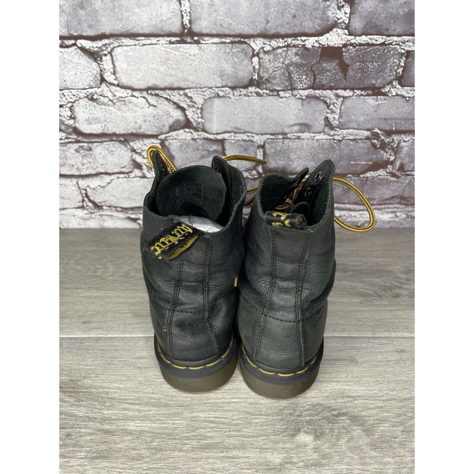 Dr. Martens Dr Doc Marten’s Pascal Black Leather Lace Up Combat Boots Wo Size US 7 / IT 37 - 5 Thumbnail