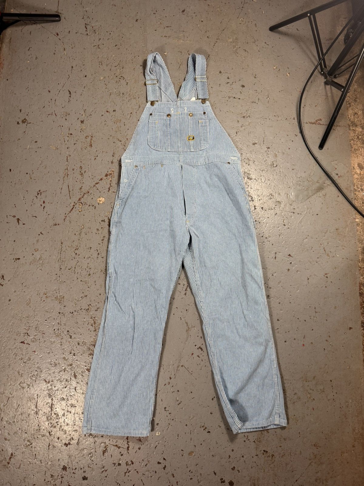 Caterpillar Cat Pinstripe Overalls Size US 38 / EU 54 - 1 Thumbnail