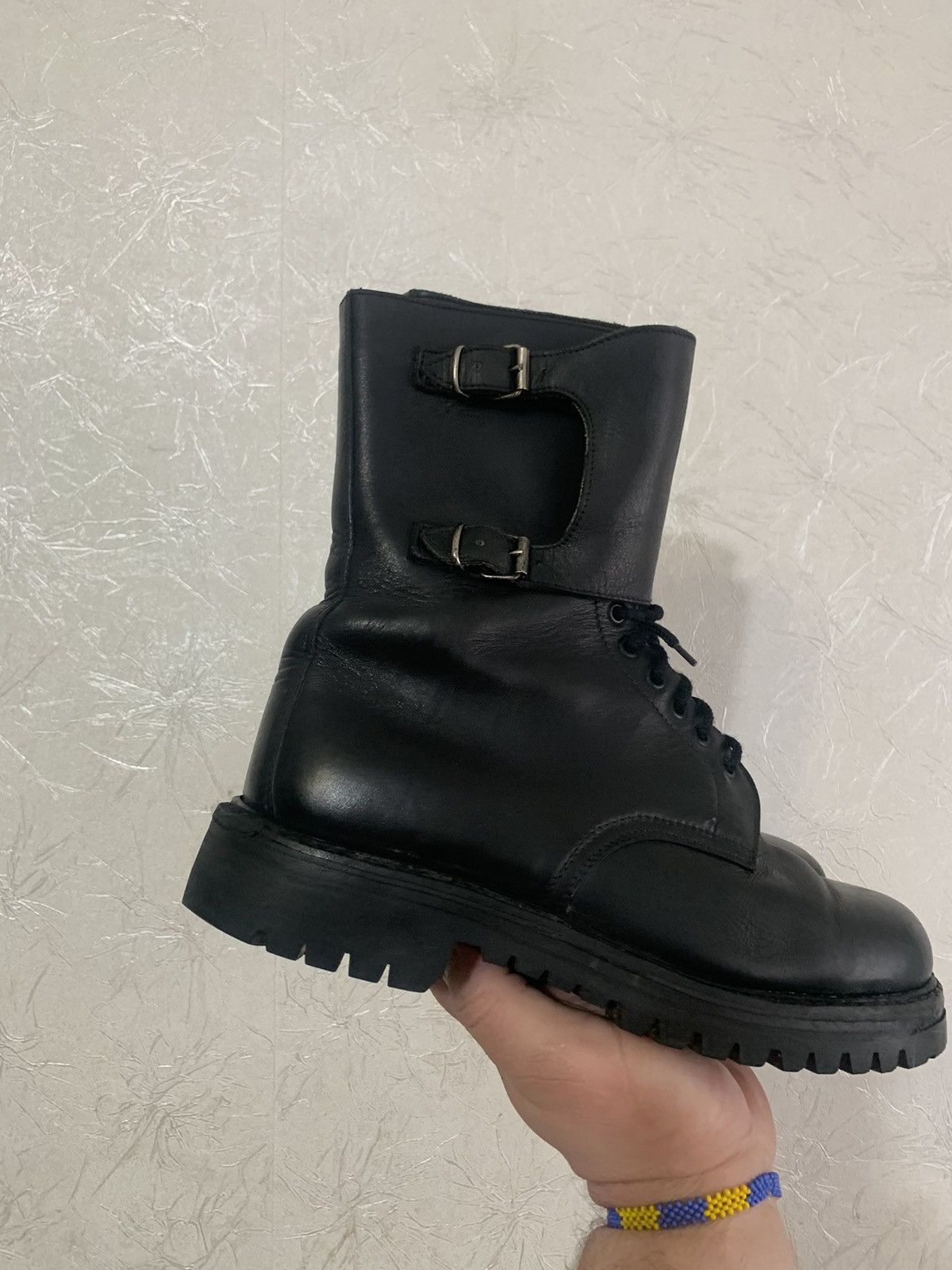 Vintage Soldini Vintage 80’s Military Combat Italian Leather Boots Size US 11 / EU 44 - 3 Thumbnail