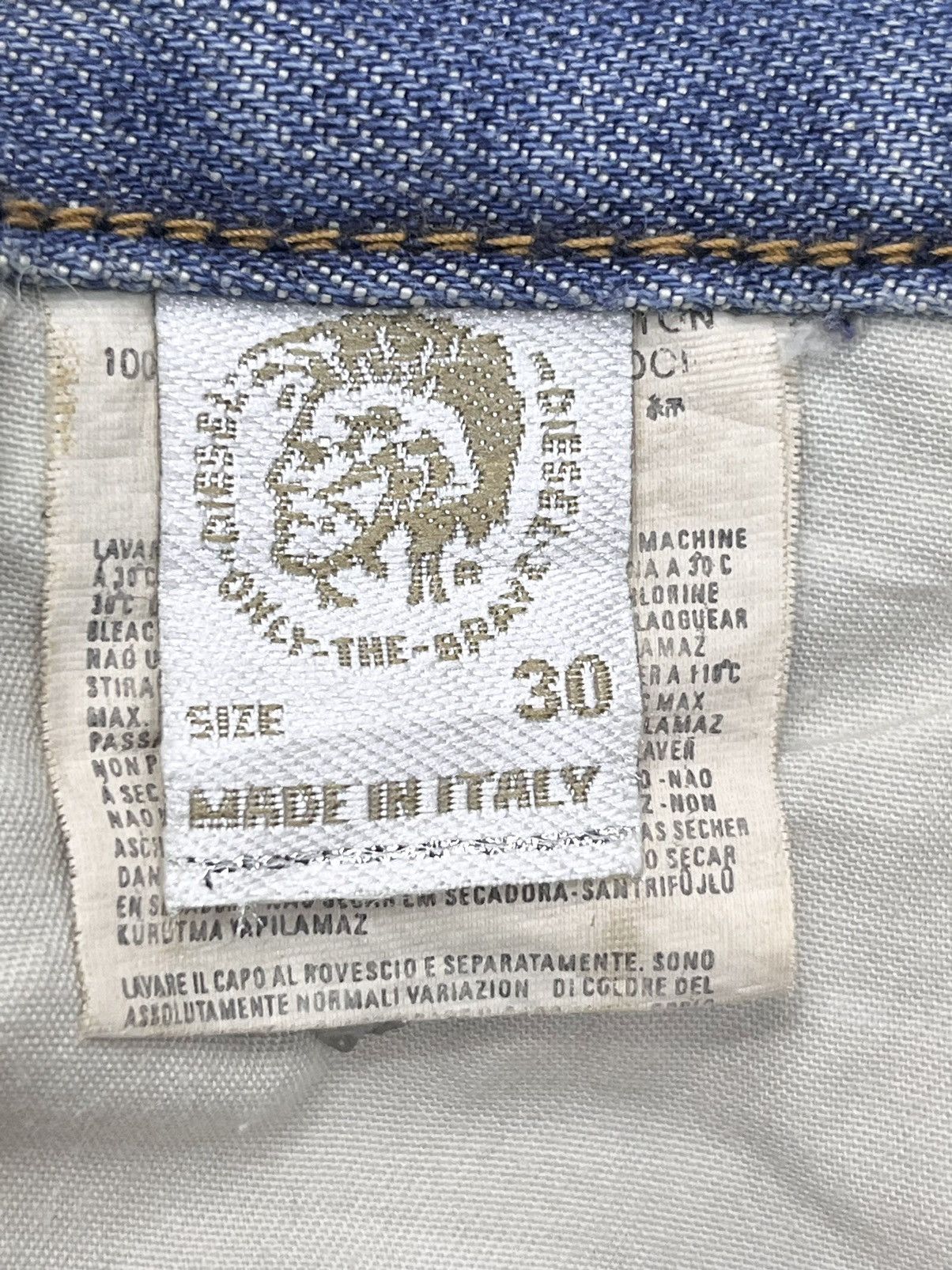 Diesel 🔥Vintage DIESEL PUNK ONLY THE BRAVE FLARE Light Wash Denim Size US 30 / EU 46 - 12 Thumbnail