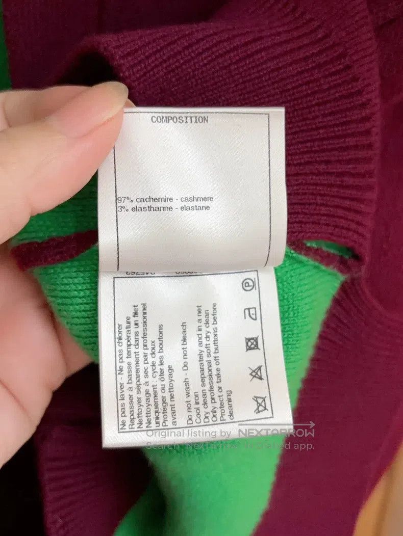 Chanel Chanel Large logo cashmere cardigan coat Size XS / US 0-2 / IT 36-38 - 6 Thumbnail
