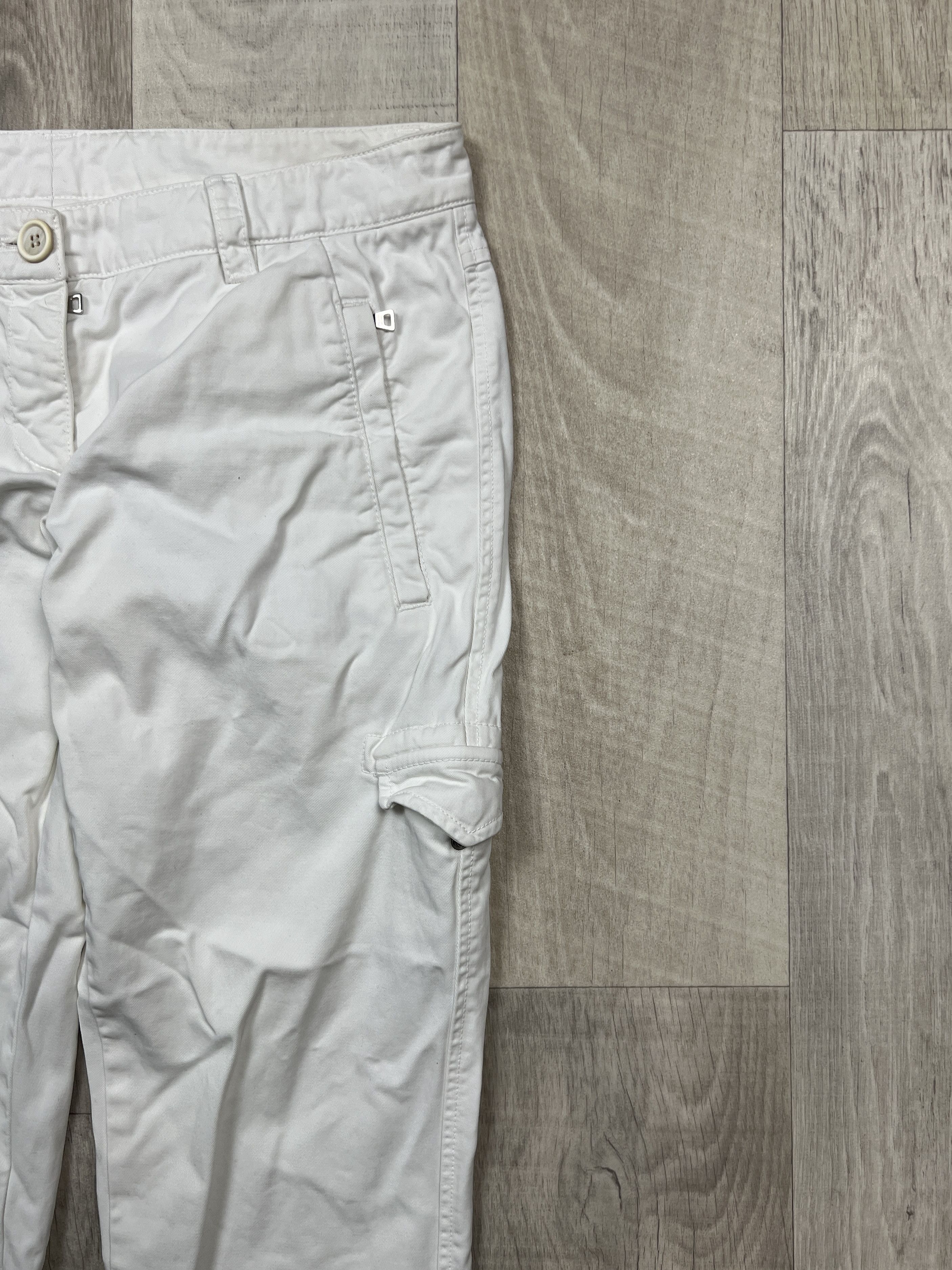 Prada Prada White Cargo Pants (Y0260) Size 28" / US 6 / IT 42 - 3 Thumbnail