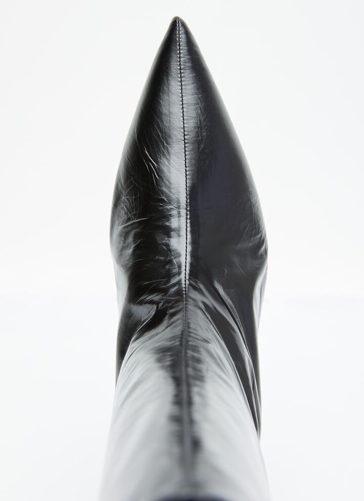 Jil Sander o1loc1c0426 Leather Ankle Boots in Black Size US 8 / IT 38 - 6 Thumbnail