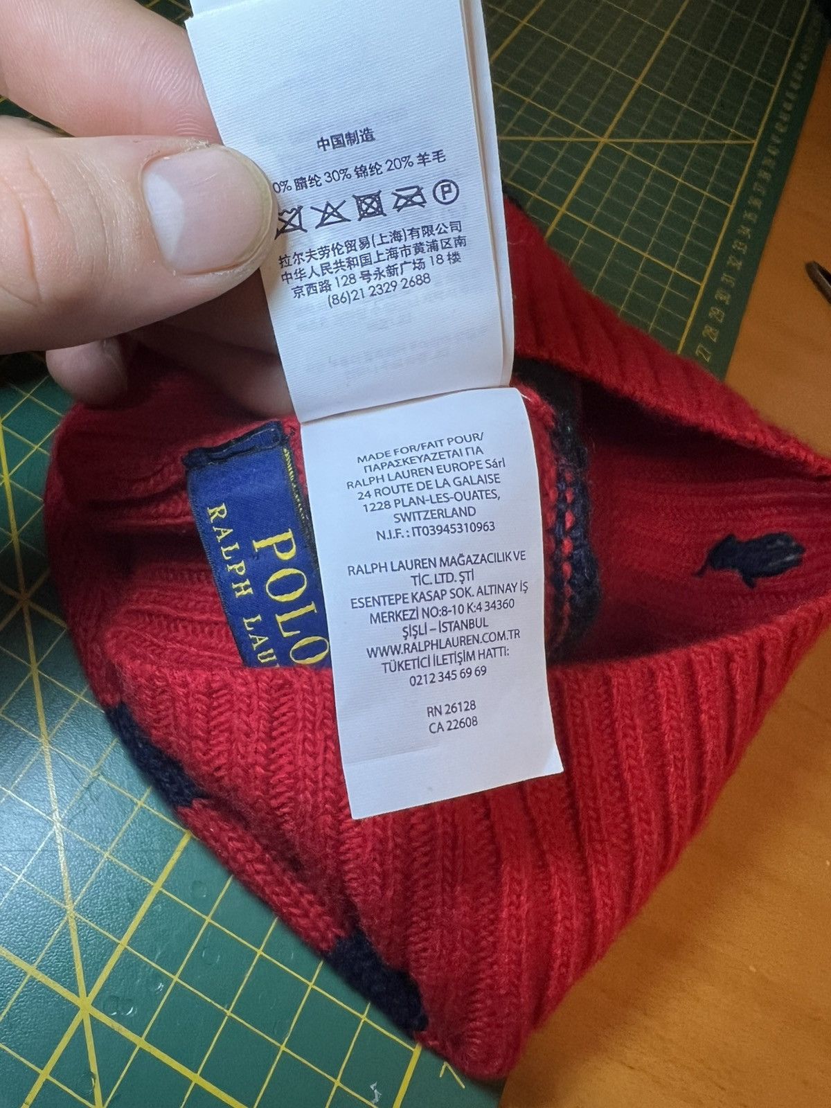 Polo Ralph Lauren Vintage Polo Ralph Lauren striped wool skull cap beanie Size ONE SIZE - 9 Thumbnail