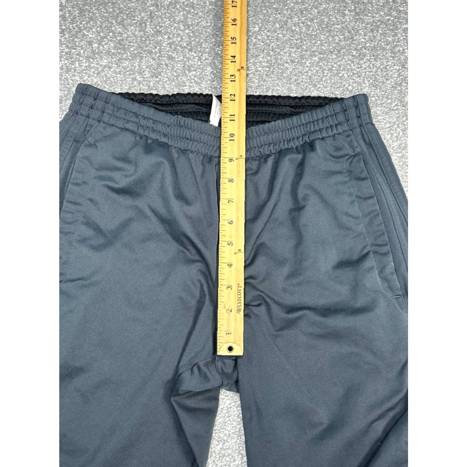 Adidas Adidas Track Pants Mens Medium Gray Mid Rise Drawstring Athleisure Gym Training Pants Size US 31 - 3 Thumbnail