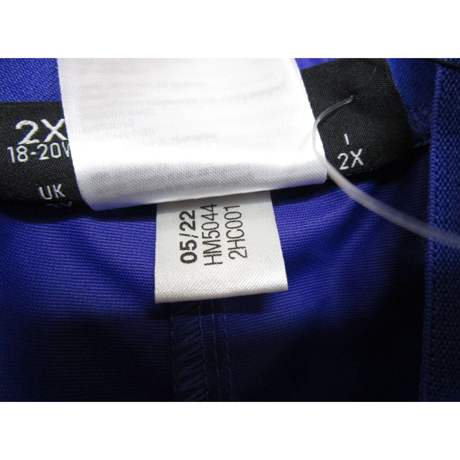 Reebok Reebok Jogger Pants Women's 2XL Plus Size Ruched-Leg Pull-On Woven New Purple Polyester Size 40" / US 18 - 6 Thumbnail