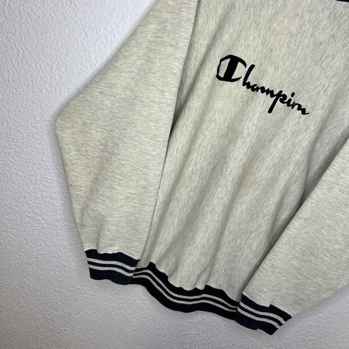 Champion × Vintage Champion Vintage Sweatshirt 80s Reverse Weave Script Logo Size US XL / EU 56 / 4 - 4 Thumbnail