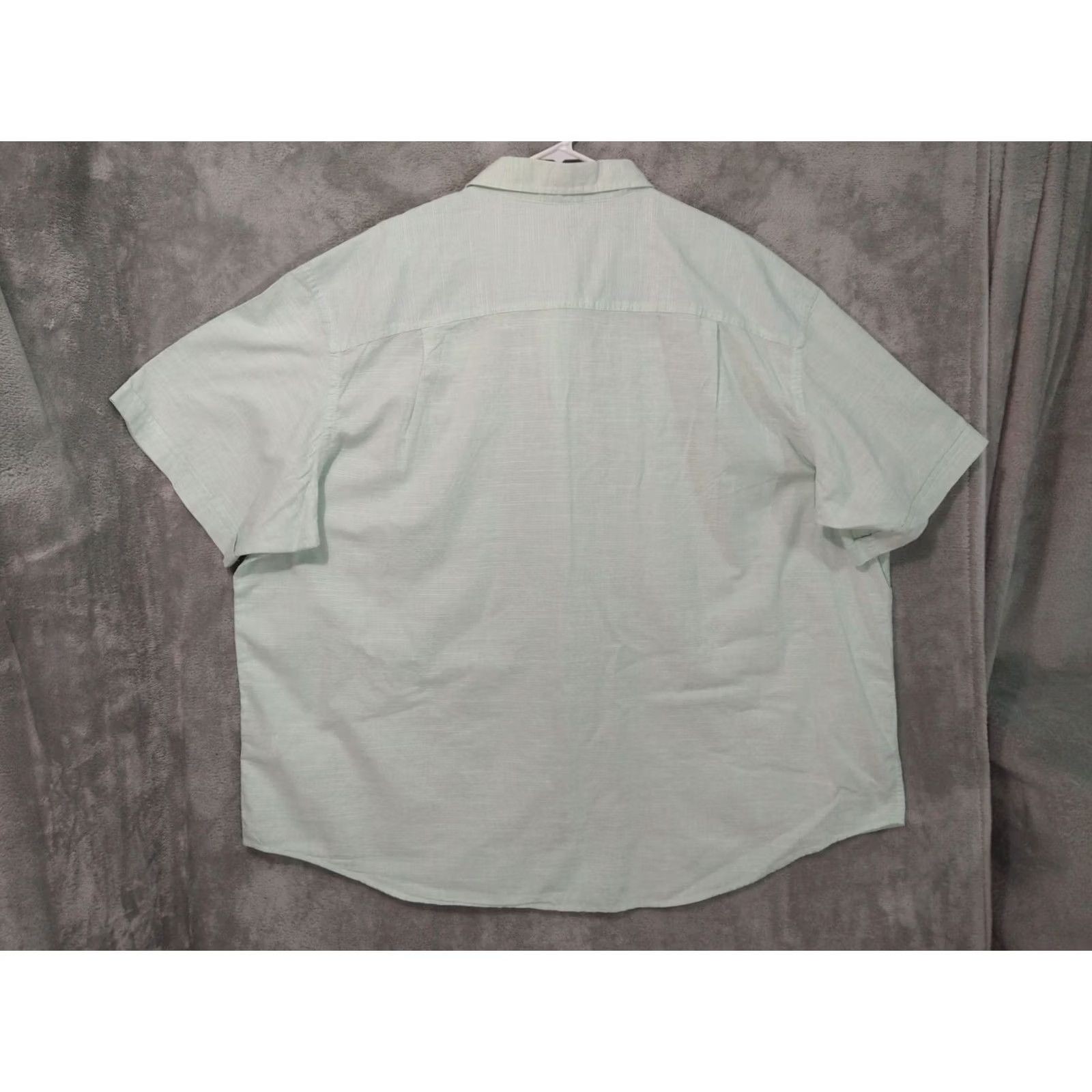 Izod VINTAGE Izod Saltwater Shirt Mens Green Striped Short Sleeve Button Up Relaxed Cool FX Size US XXL / EU 58 / 5 - 2 Thumbnail