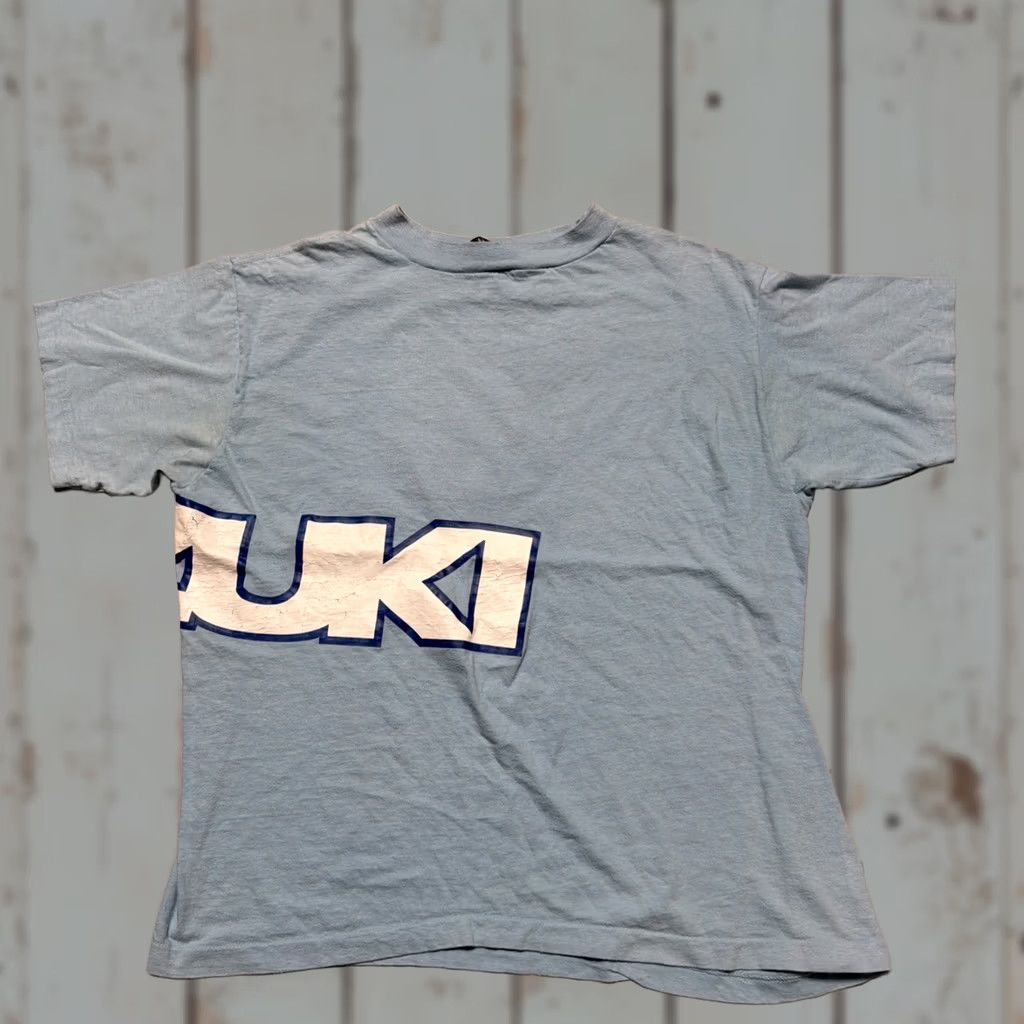 Anvil VINTAGE Anvil Shirt XL Blue 1980s Suzuki Racing Made USA Size US XL / EU 56 / 4 - 1 Thumbnail