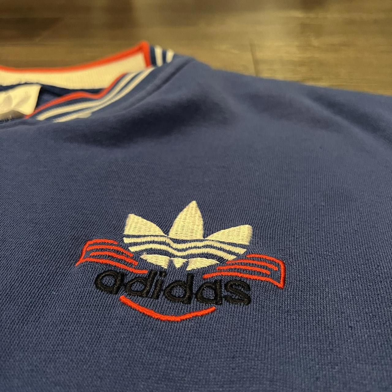 Adidas Vintage Grey Tag Embroidered Adidas Zip up Hoodie 80s Large Size US L / EU 52-54 / 3 - 3 Thumbnail