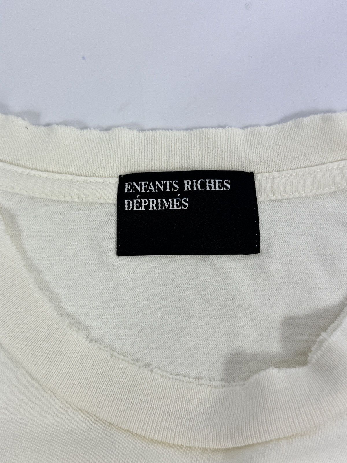 Enfants Riches Deprimes LOGO DISTRESSED LONG SLEEVE T-SHIRT Size US L / EU 52-54 / 3 - 5 Thumbnail
