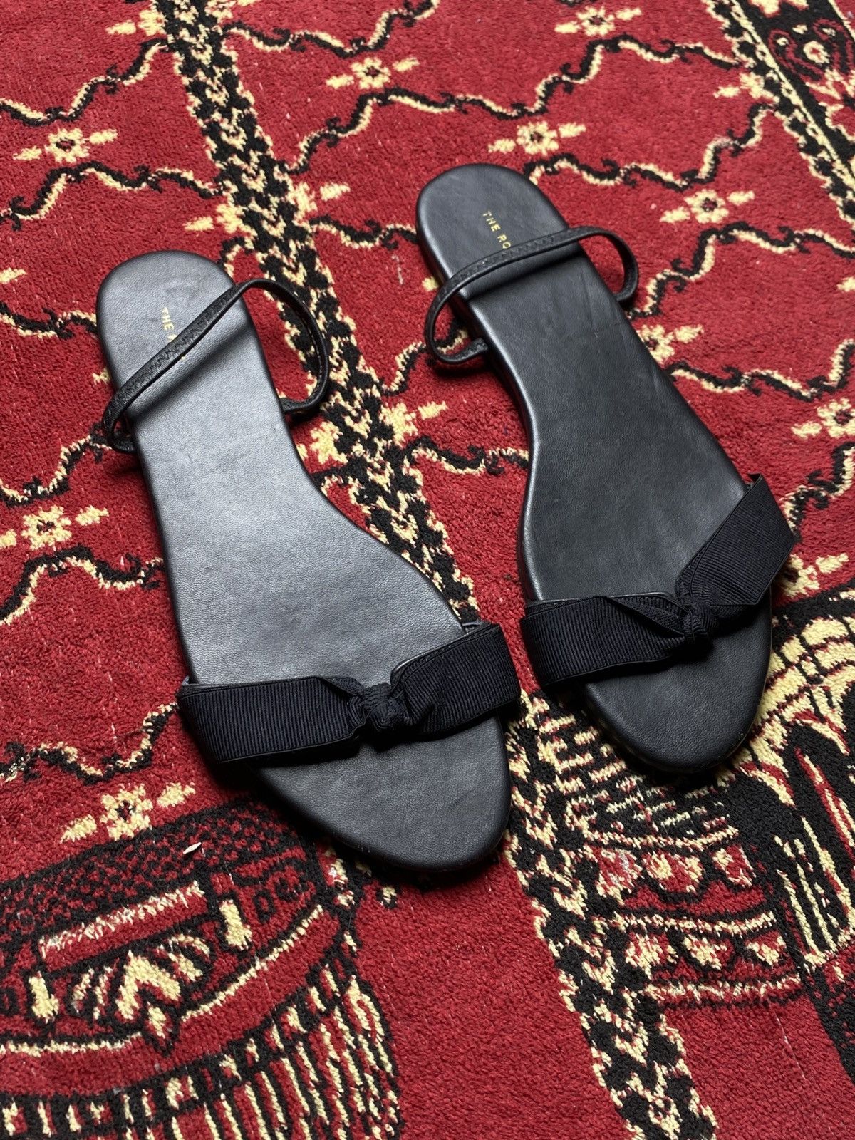 The Row The row - Bow Leather Slingback Sandals Size US 9 / IT 39 - 3 Thumbnail