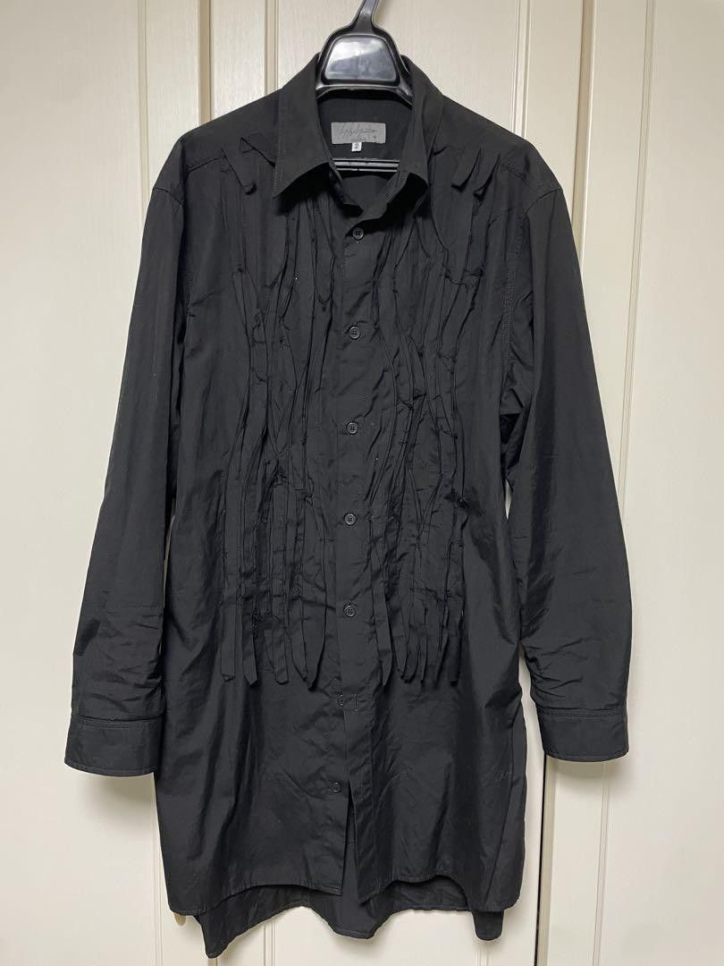 Yohji Yamamoto POUR HOMME 24aw BROAD CHAIN STITCH BLOUSE WITH CLOTH Size US M / EU 48-50 / 2 - 2 Thumbnail