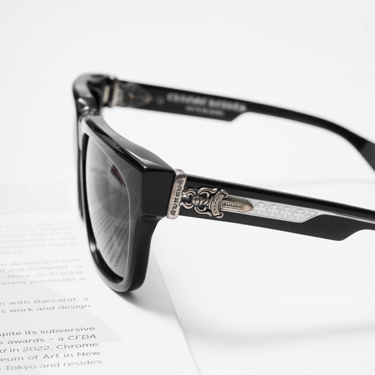 Chrome Hearts CHROME HEARTS BOX OFFICER BLACK SUNGLASSES Size ONE SIZE - 3 Thumbnail