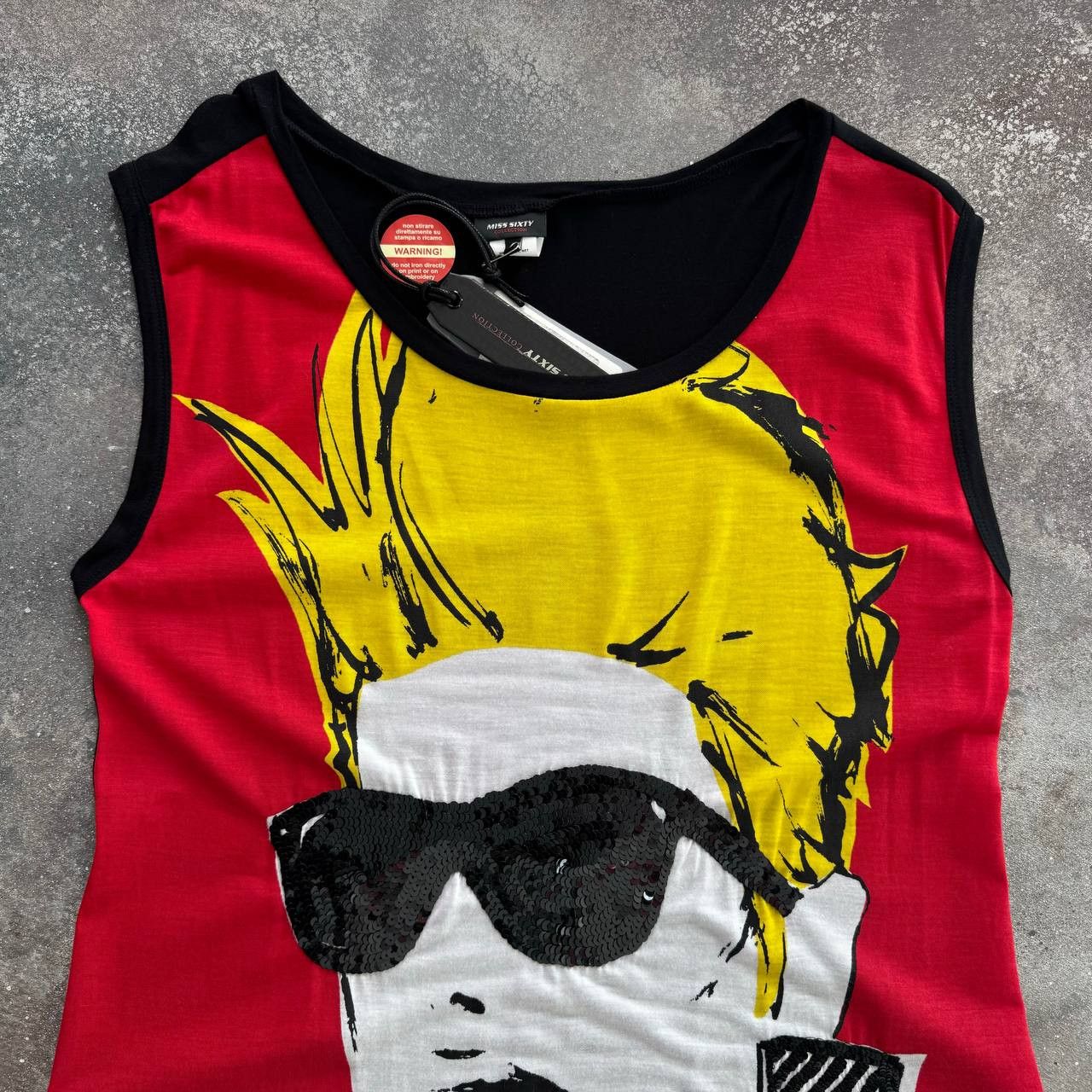 Hysteric Glamour × Japanese Brand × Miss Sixty Y2K Miss Sixty Vintage Super Glam Long Tank Top / Tunic Size S / US 4 / IT 40 - 2 Thumbnail