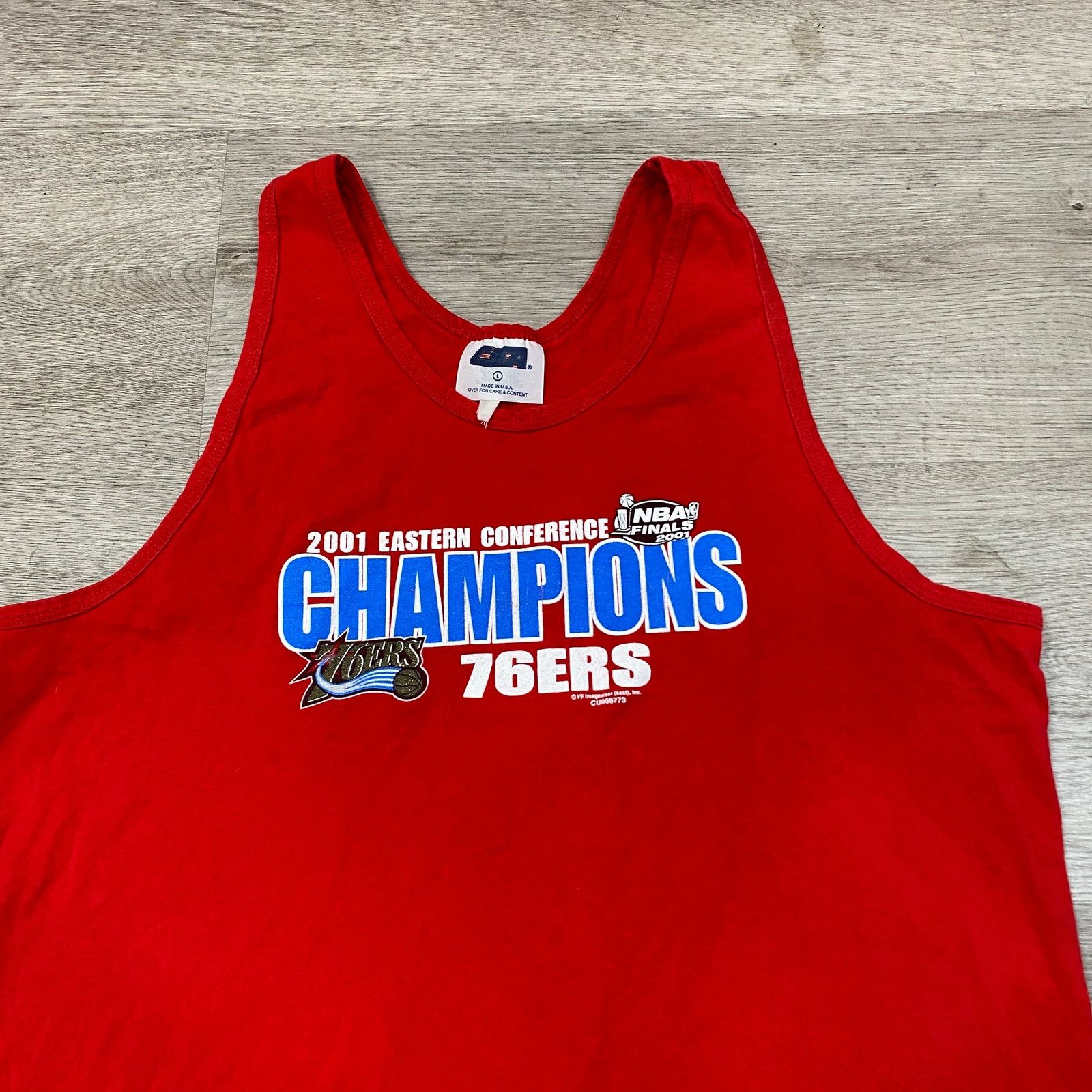 CSA × NBA × Vintage VTG 2001 Philadelphia 76ers Champions Tank Men's L USA Made Size US L / EU 52-54 / 3 - 2 Thumbnail