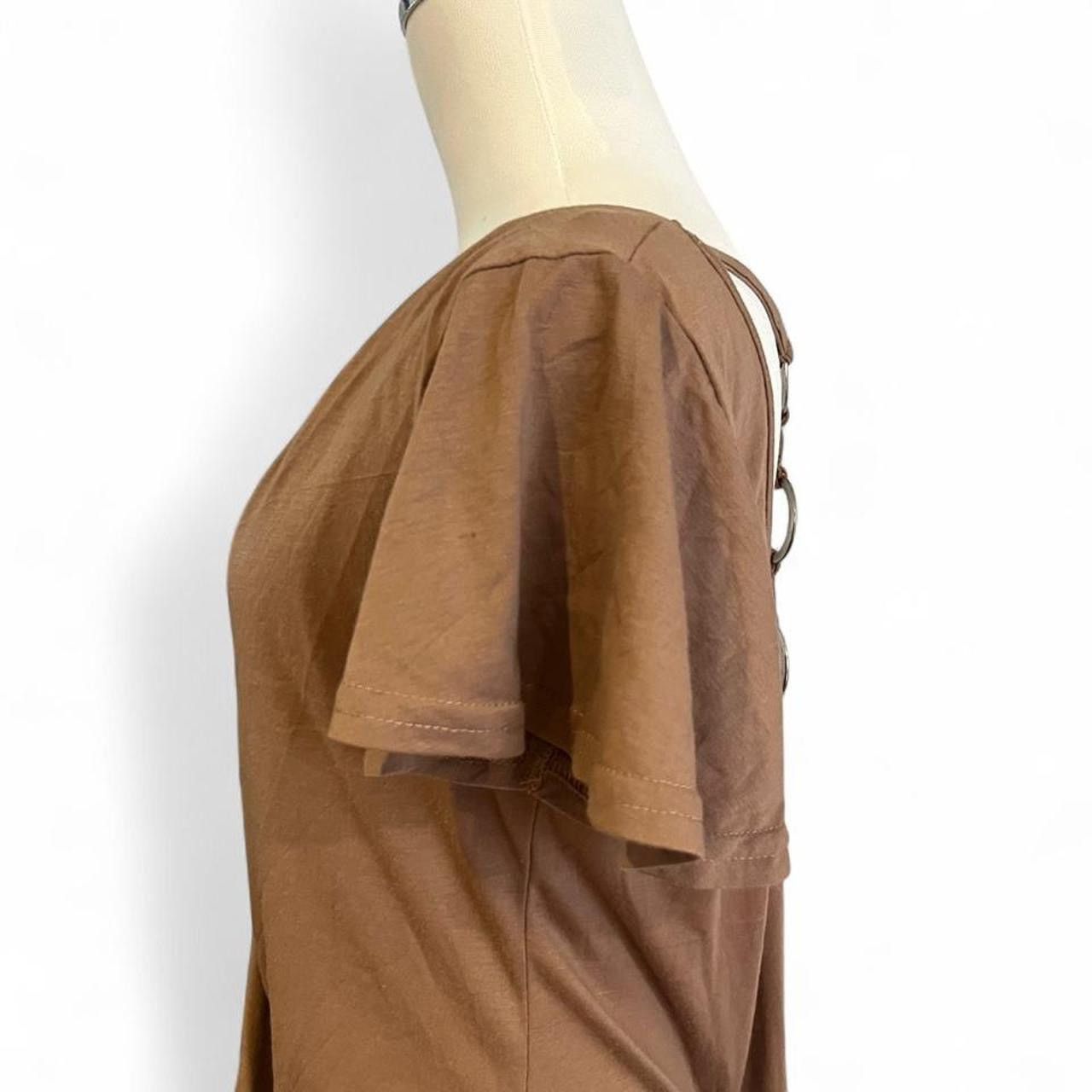 Other Y2K Gyaru Japanese brand Cecil McBee brown wrap top/dress Size M / US 6-8 / IT 42-44 - 4 Thumbnail