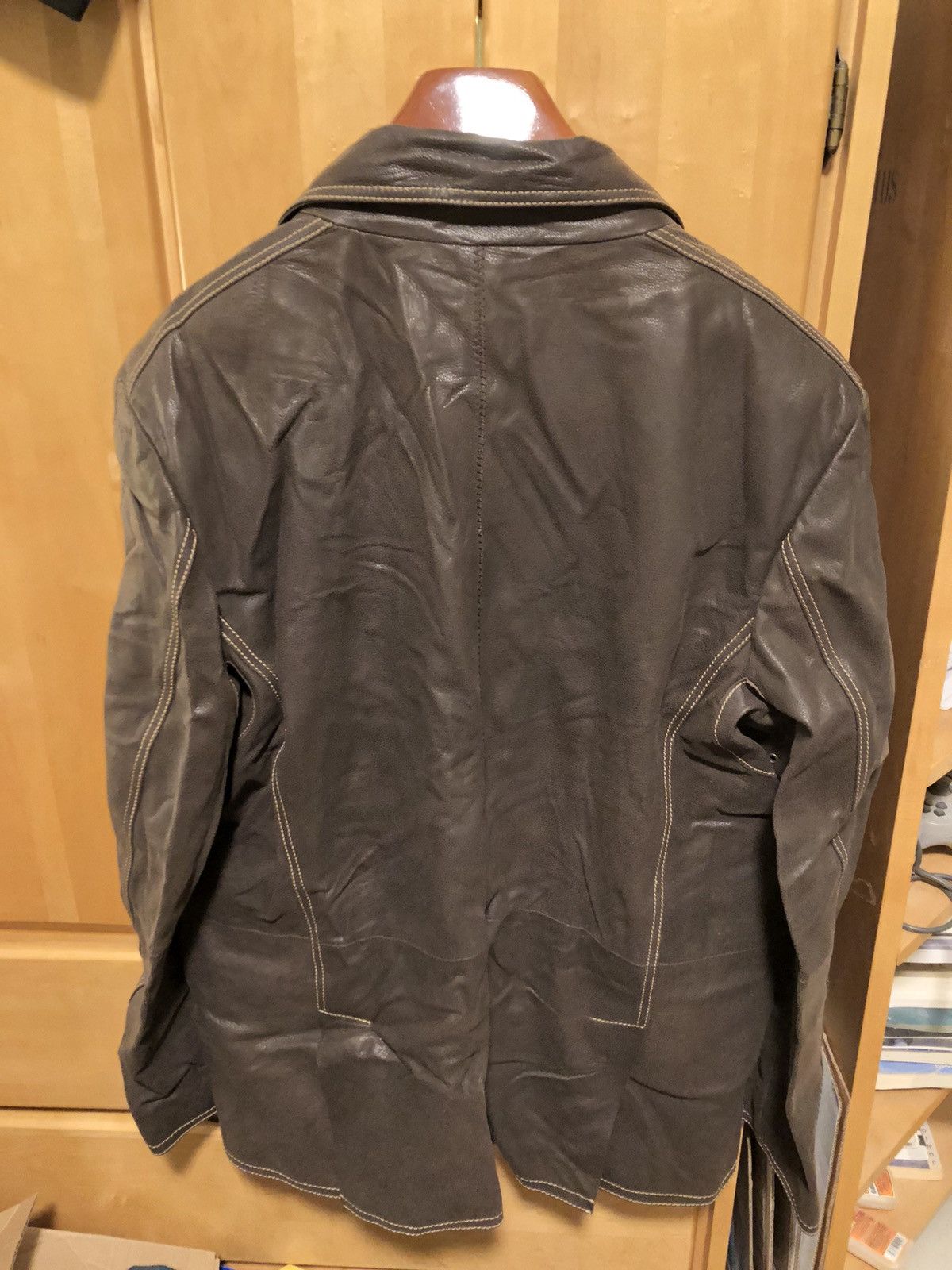 Other Di Bello Collezione Brown Lambskin Leather Jacket Size US XL / EU 56 / 4 - 3 Thumbnail