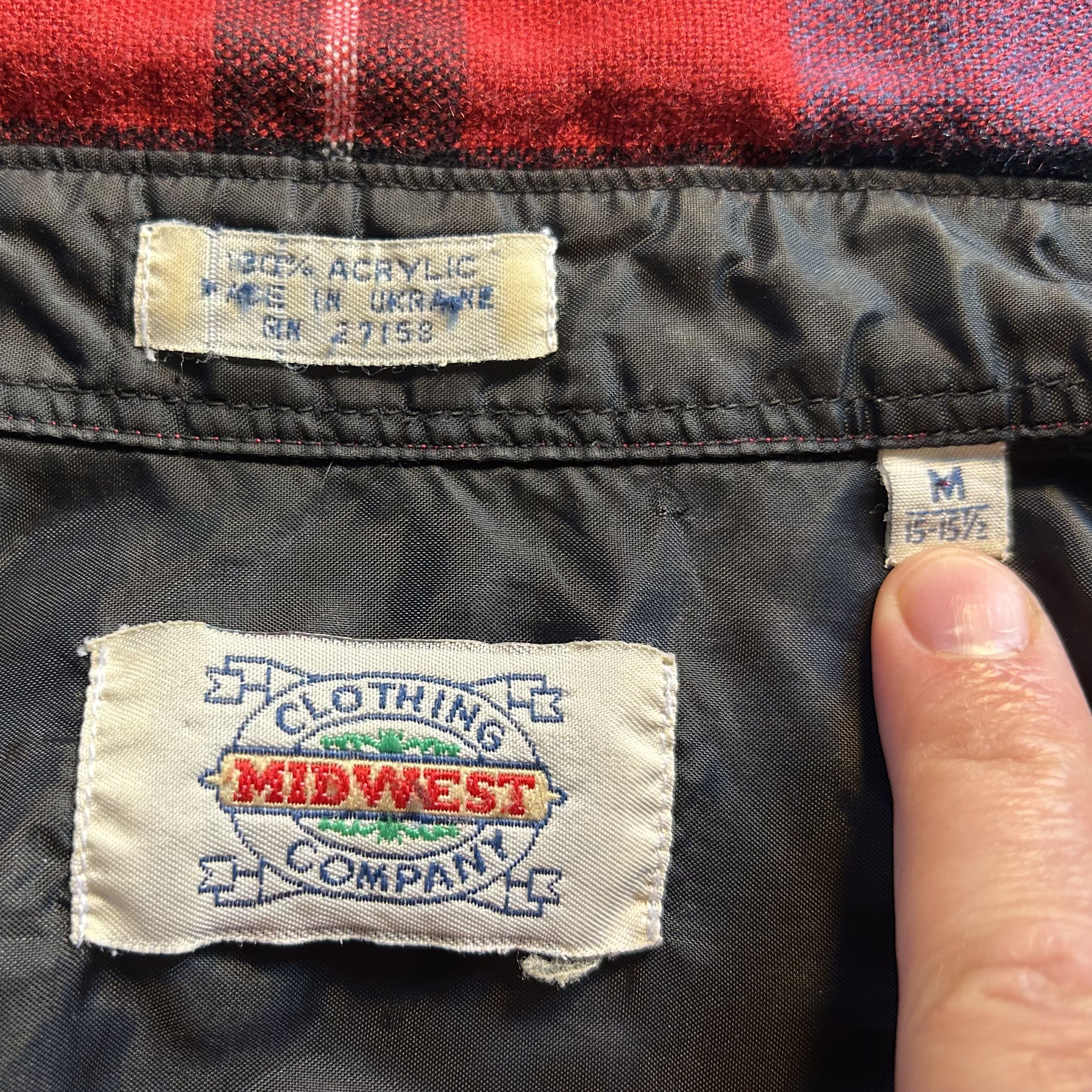 Other Midwest Clothing Company Vintage Flannel | Made in Ukraine Size US M / EU 48-50 / 2 - 5 Thumbnail