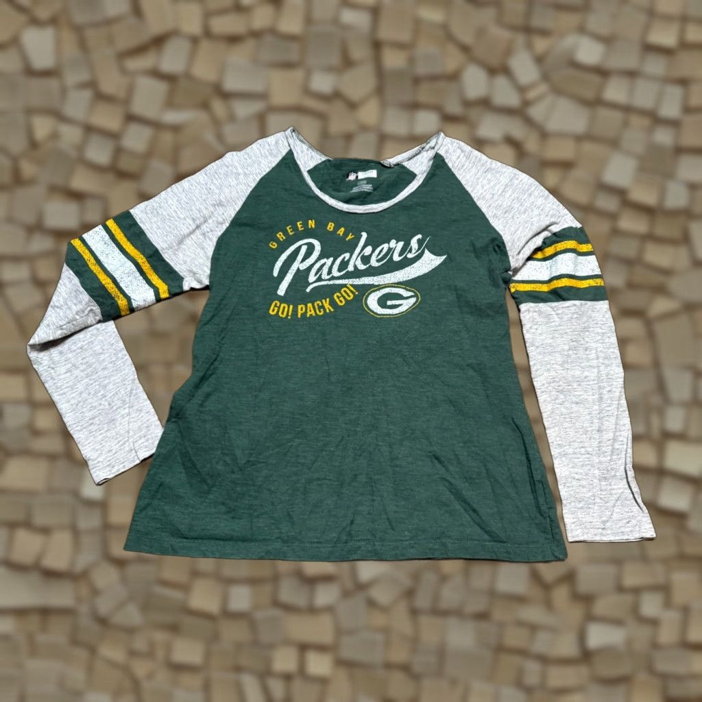 NFL NFL Team apparel Shirt Womens Large Wisconsin Green Bay Packers Long Sleeve Size L / US 10 / IT 46 - 1 Thumbnail