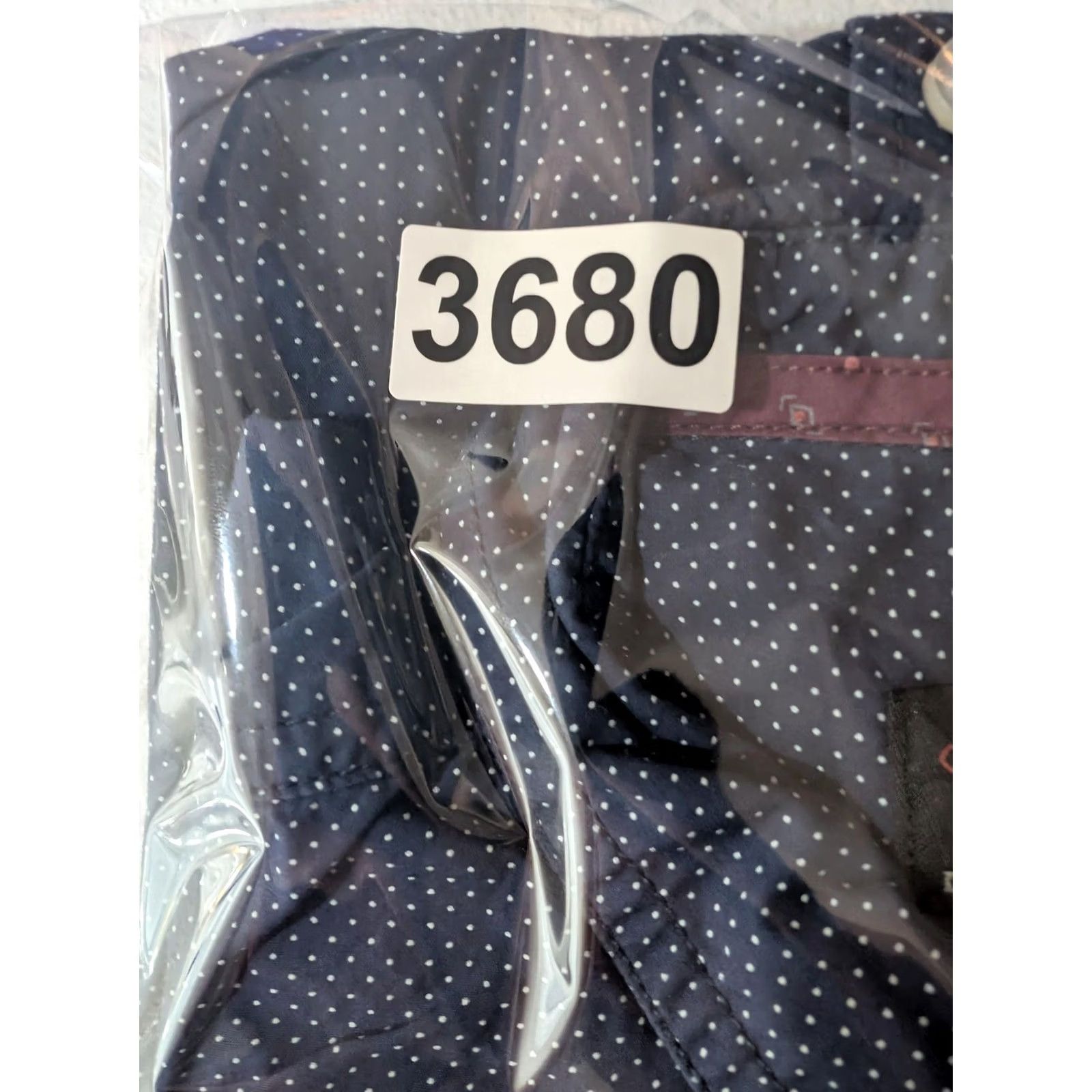 Ed Hardy Ed Hardy Shirt Mens Large Navy Blue Polka Dot Long Sleeve Button Up Eagle Patriotic USA Embroidered Chest Crest Casual Regular Fit Size US L / EU 52-54 / 3 - 8 Thumbnail
