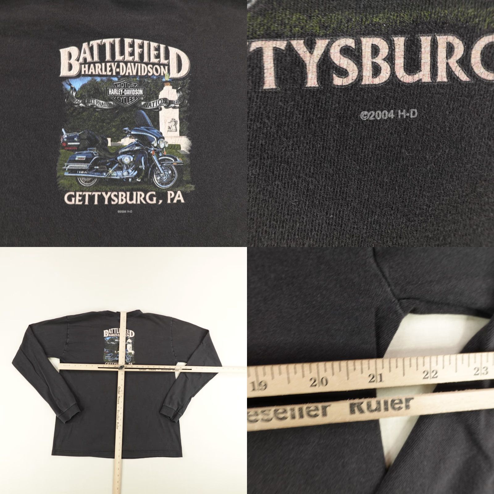 Harley Davidson VINTAGE Harley-Davidson Shirt Mens XL Black Graphic Print Logo 90s Biker Horse Motorcycle Outdoor Mens XL Black Shirt Size US XL / EU 56 / 4 - 8 Thumbnail