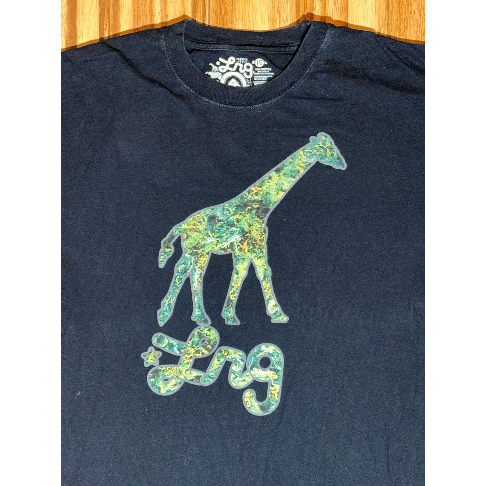 LRG LRG Giraffe Marihuana Print Size Large Black Tshirt Size US L / EU 52-54 / 3 - 4 Thumbnail
