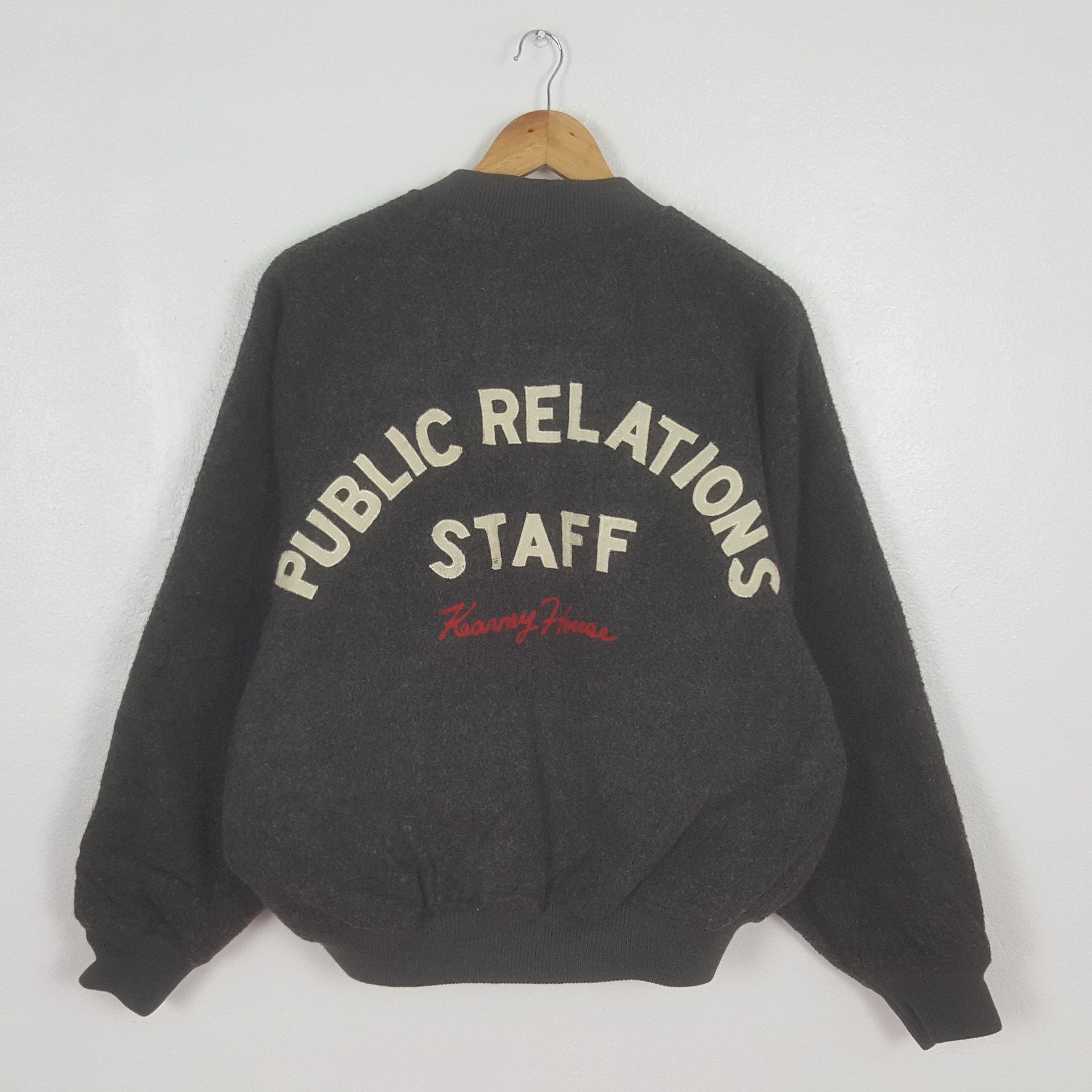 Japanese Brand Vintage Public Relations Staff Bombers Jacket C323N1 Size US XL / EU 56 / 4 - 1 Thumbnail
